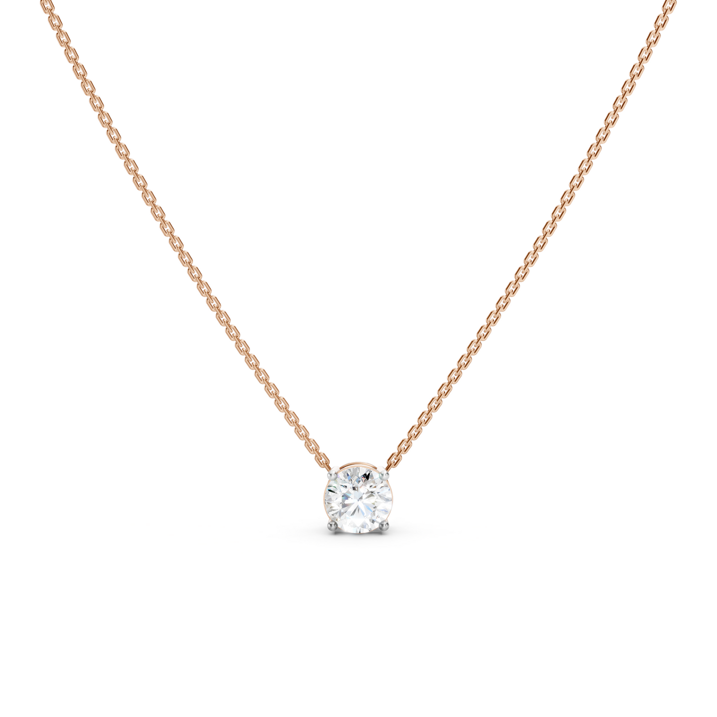 Dainty Solitaire Necklace