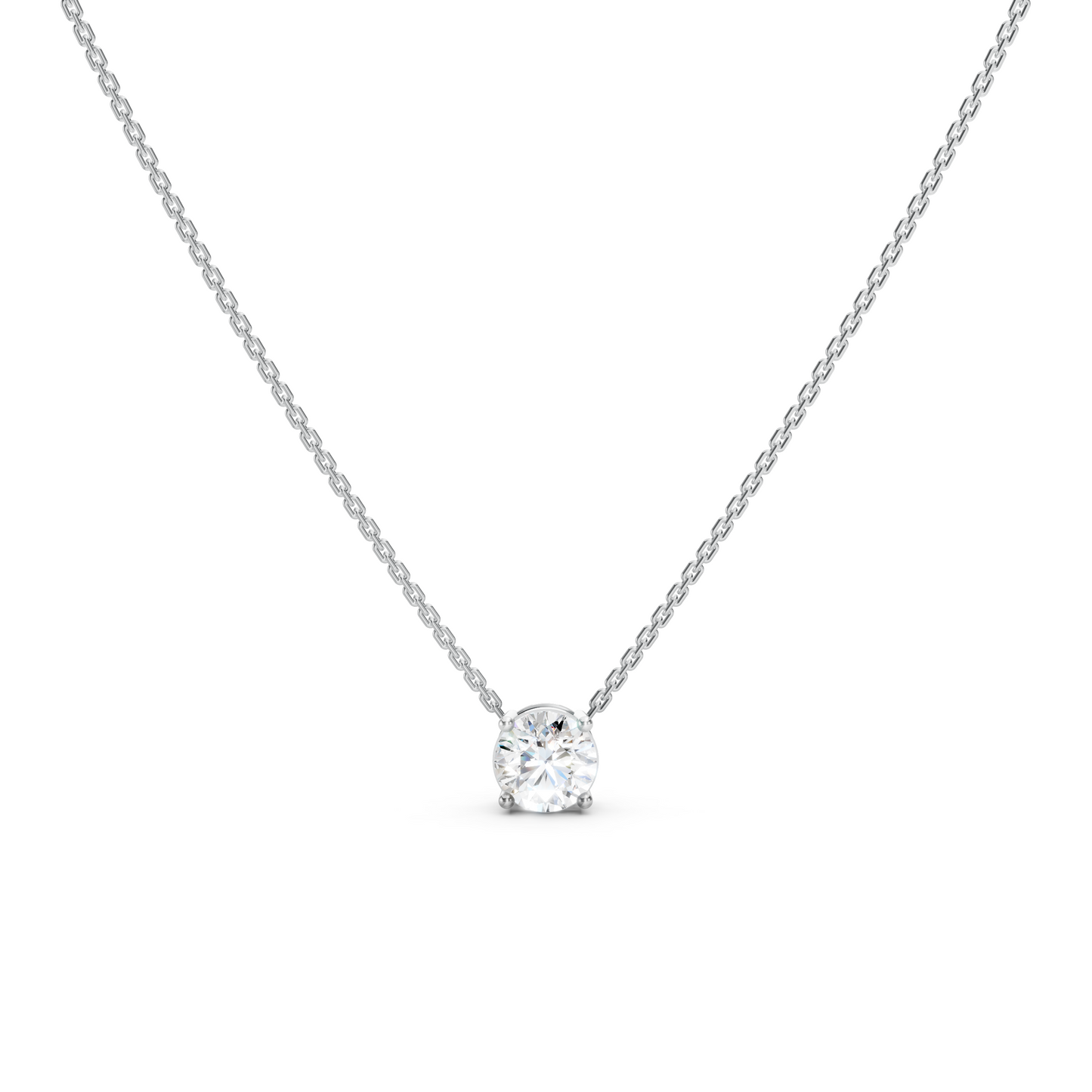 Dainty Solitaire Necklace