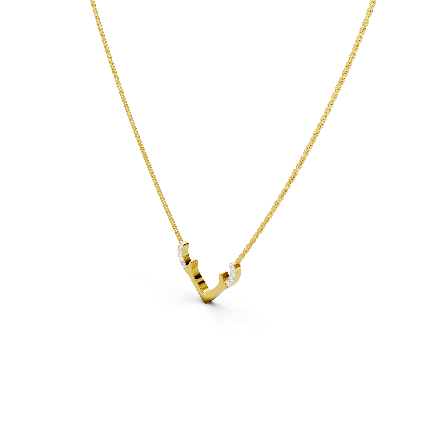 Diamond Antler Necklace
