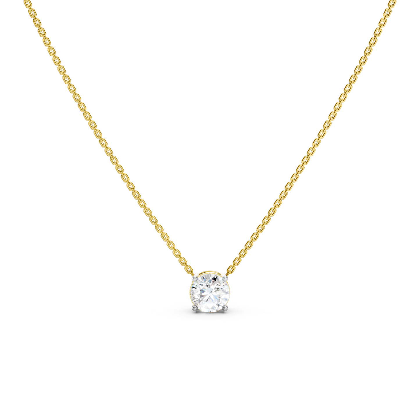 Dainty Solitaire Necklace