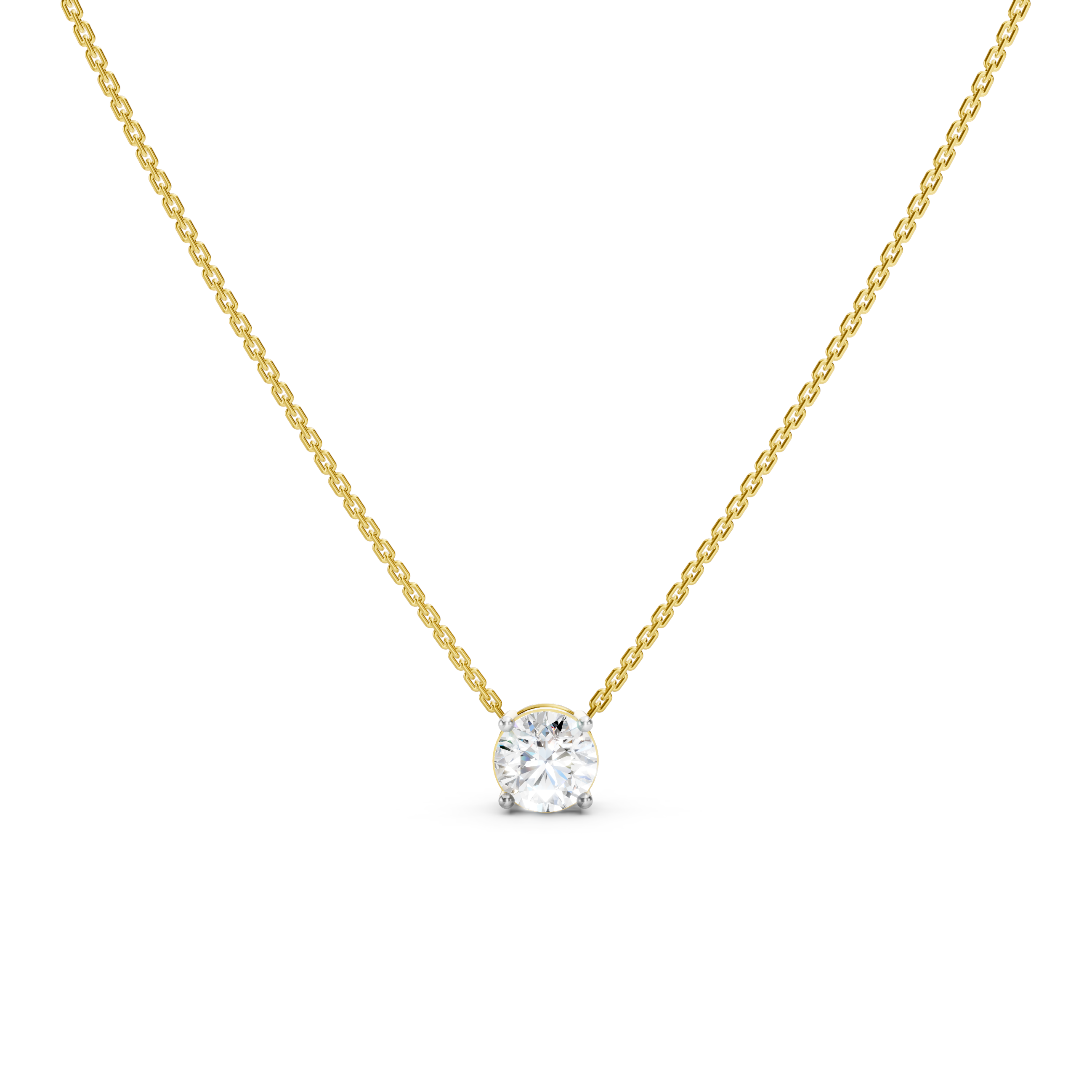 Dainty Solitaire Necklace