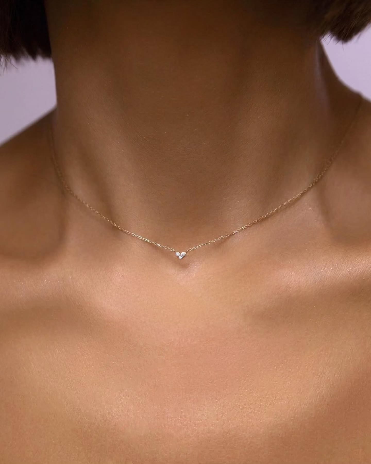 Micro Diamond Heart Necklace