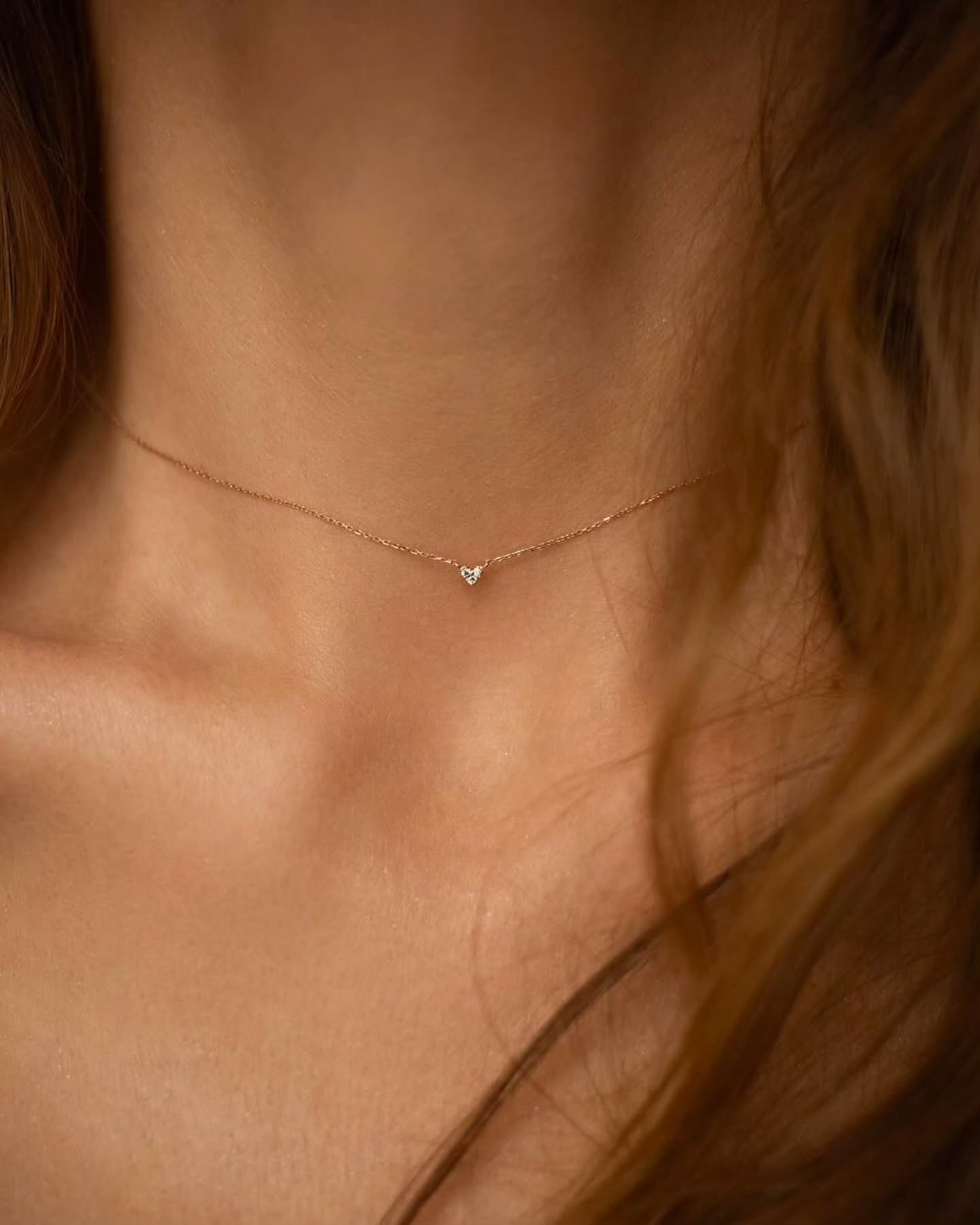 Micro Diamond Heart Necklace