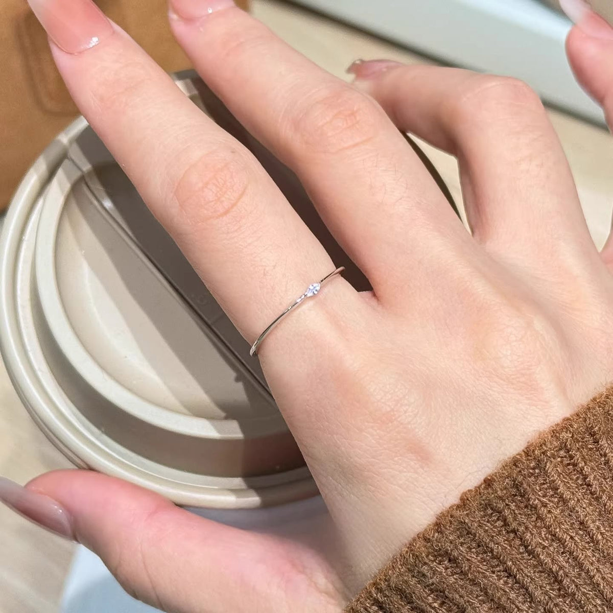 Solitaire Marquise Ring
