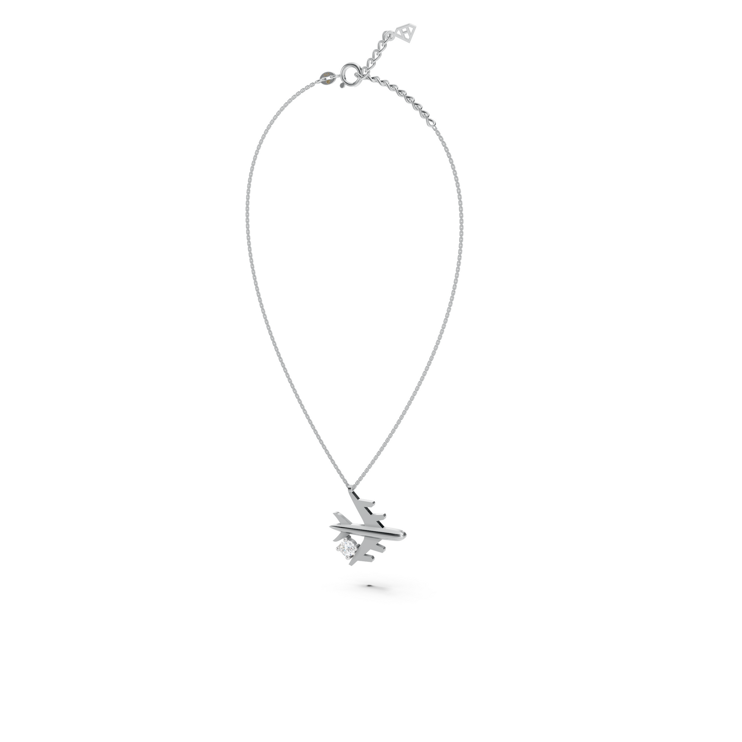 Solitaire Diamant Fly Halskæde