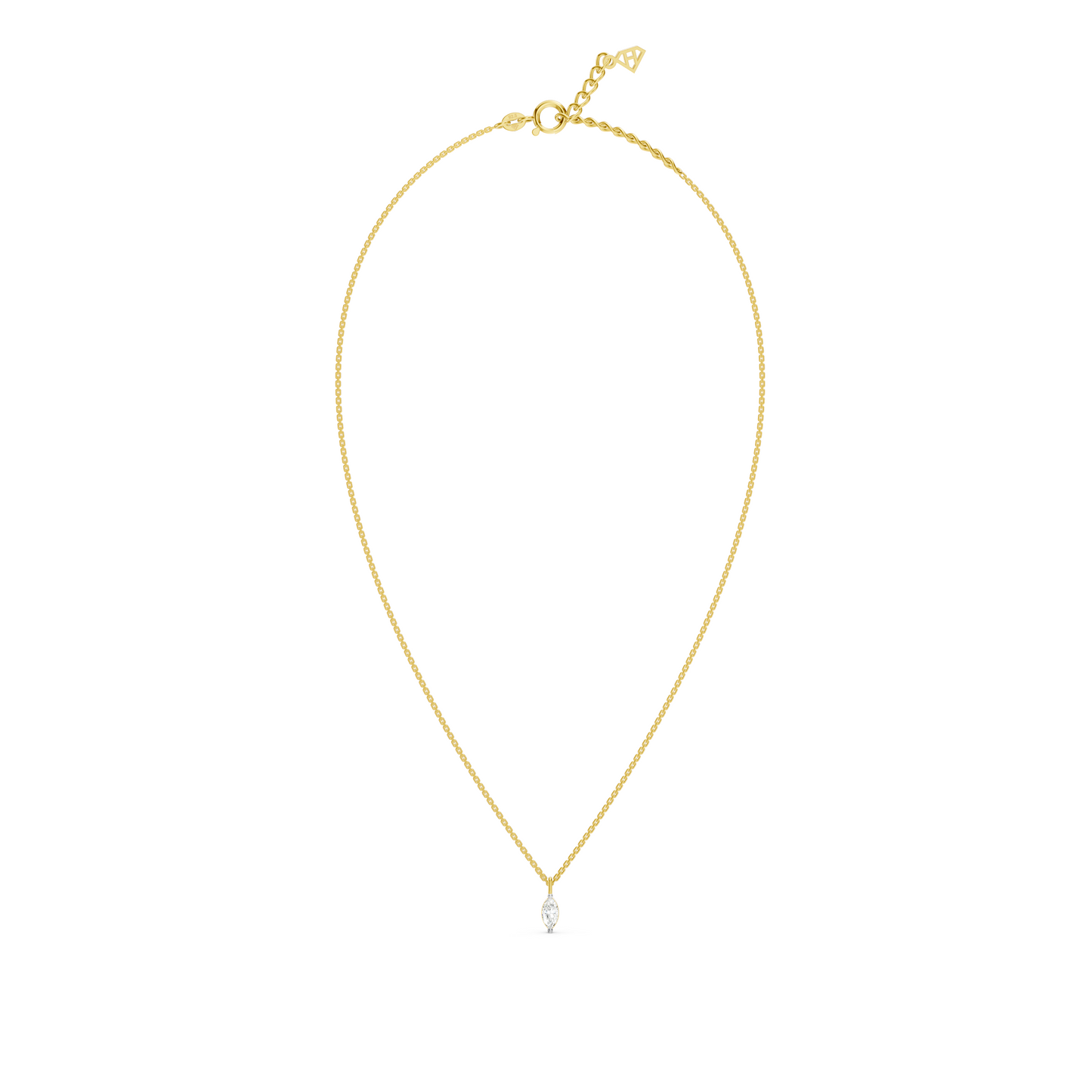 Collier Solitaire Marquise