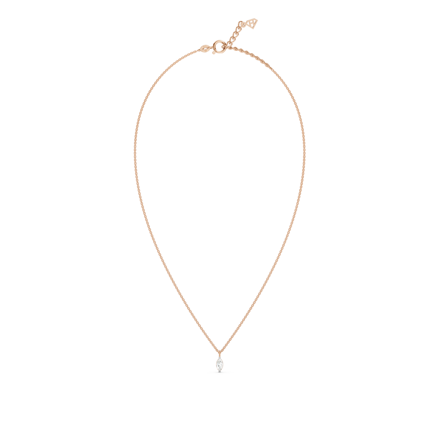 Collier Solitaire Marquise