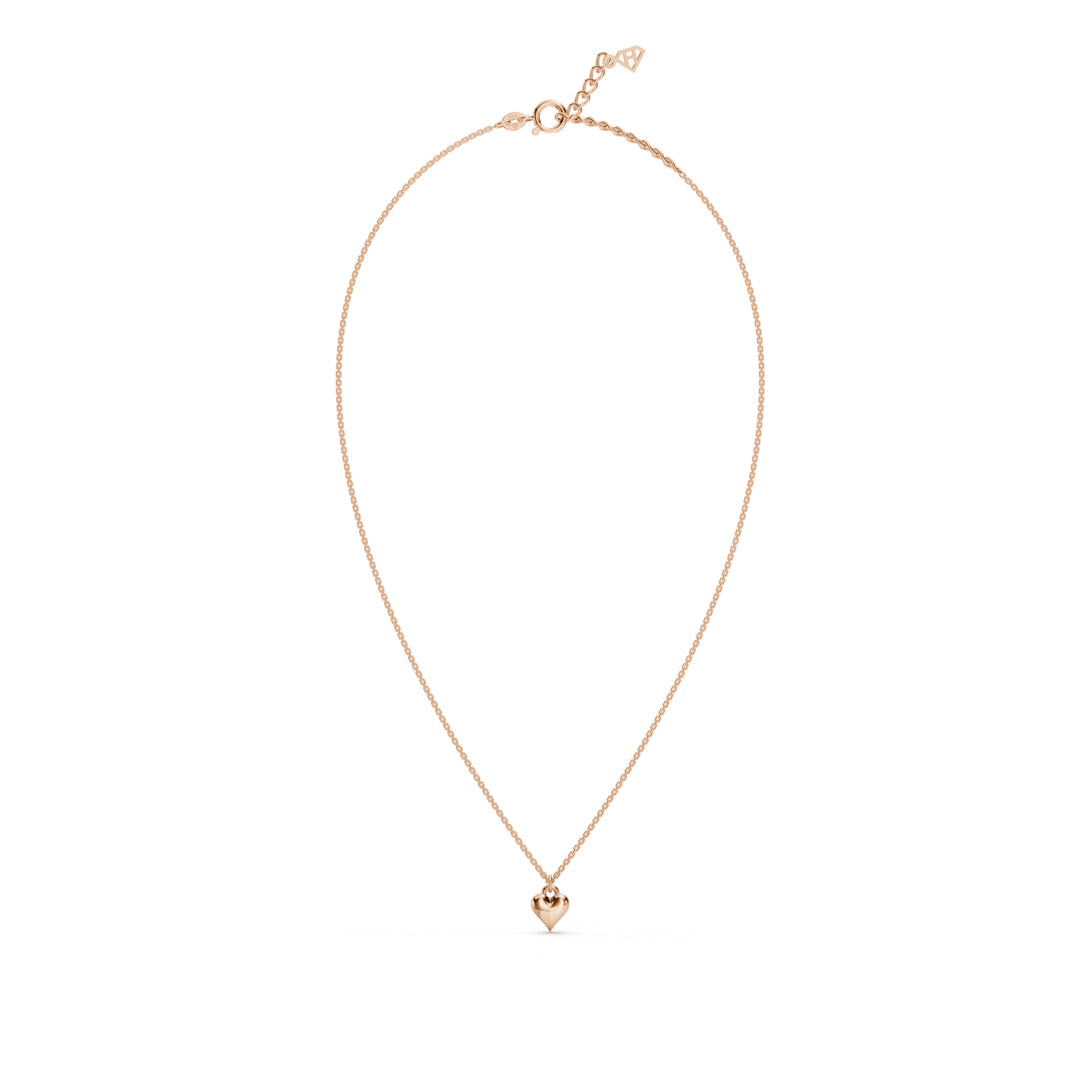 Mini collier cœur massif