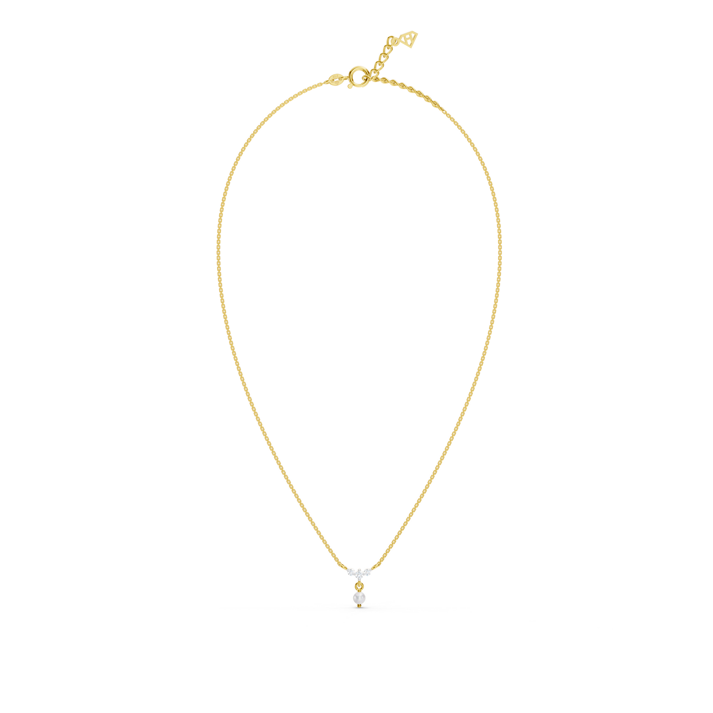 Pearl Drop Mini Curve necklace