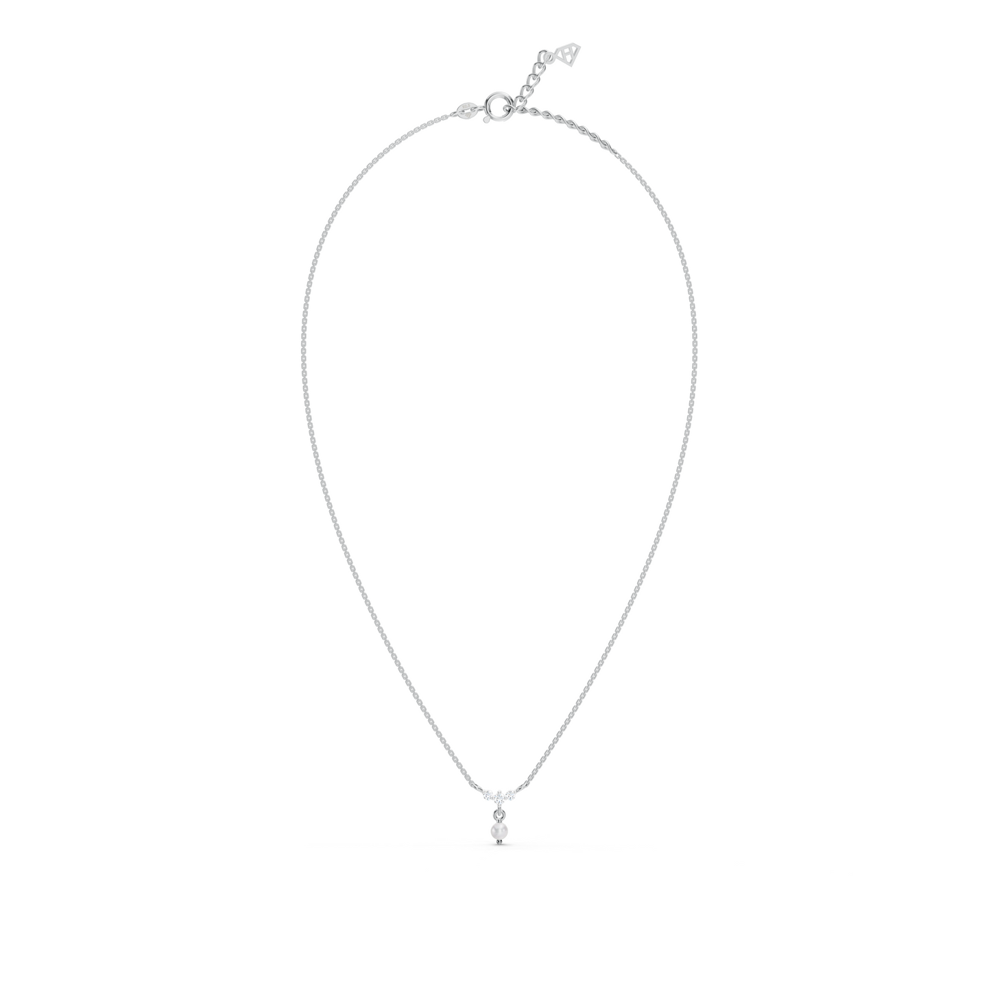 Pearl Drop Mini Curve necklace