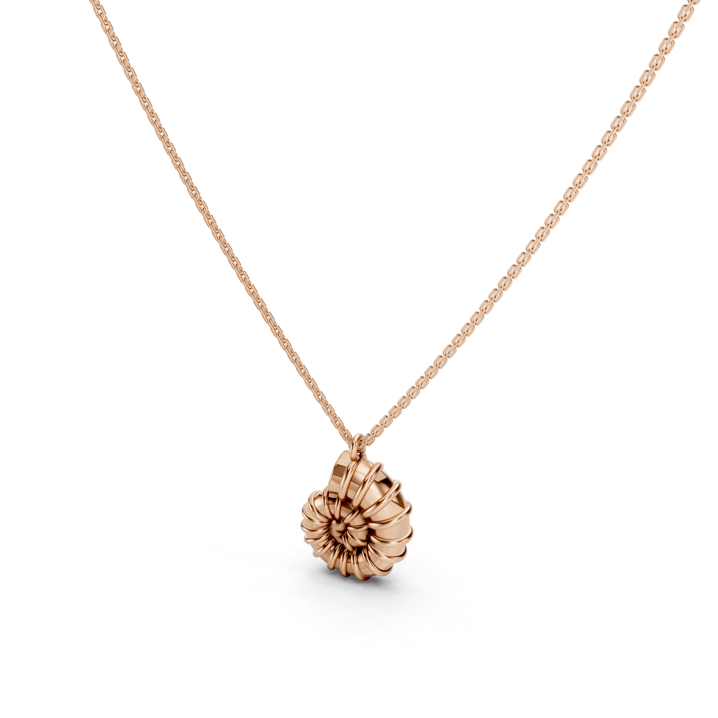 Pendentif coquillage en spirale