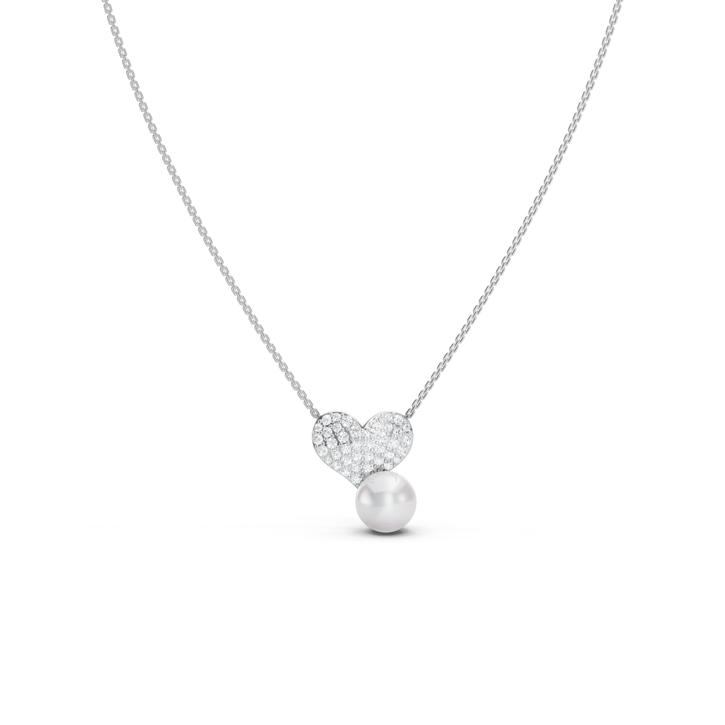 Pearl Heart Necklace