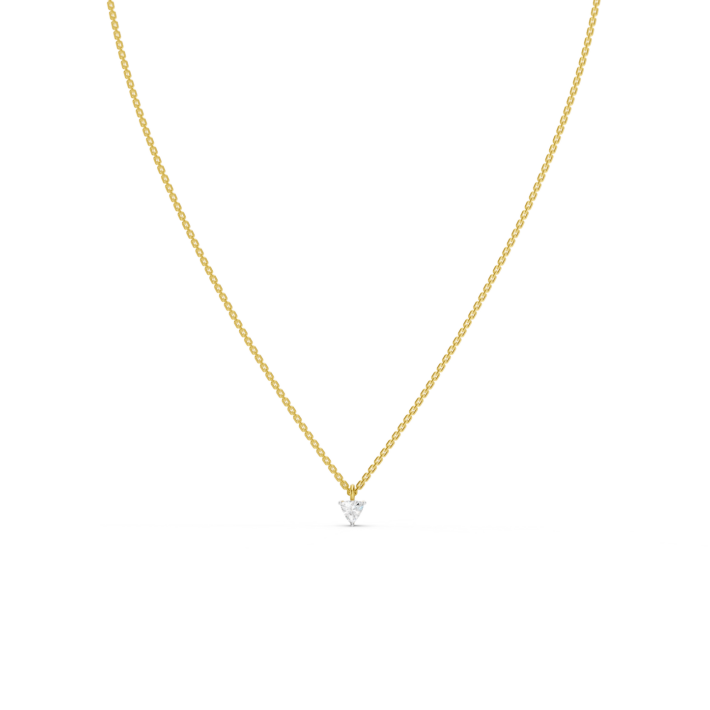 Collier solitaire taille trillion