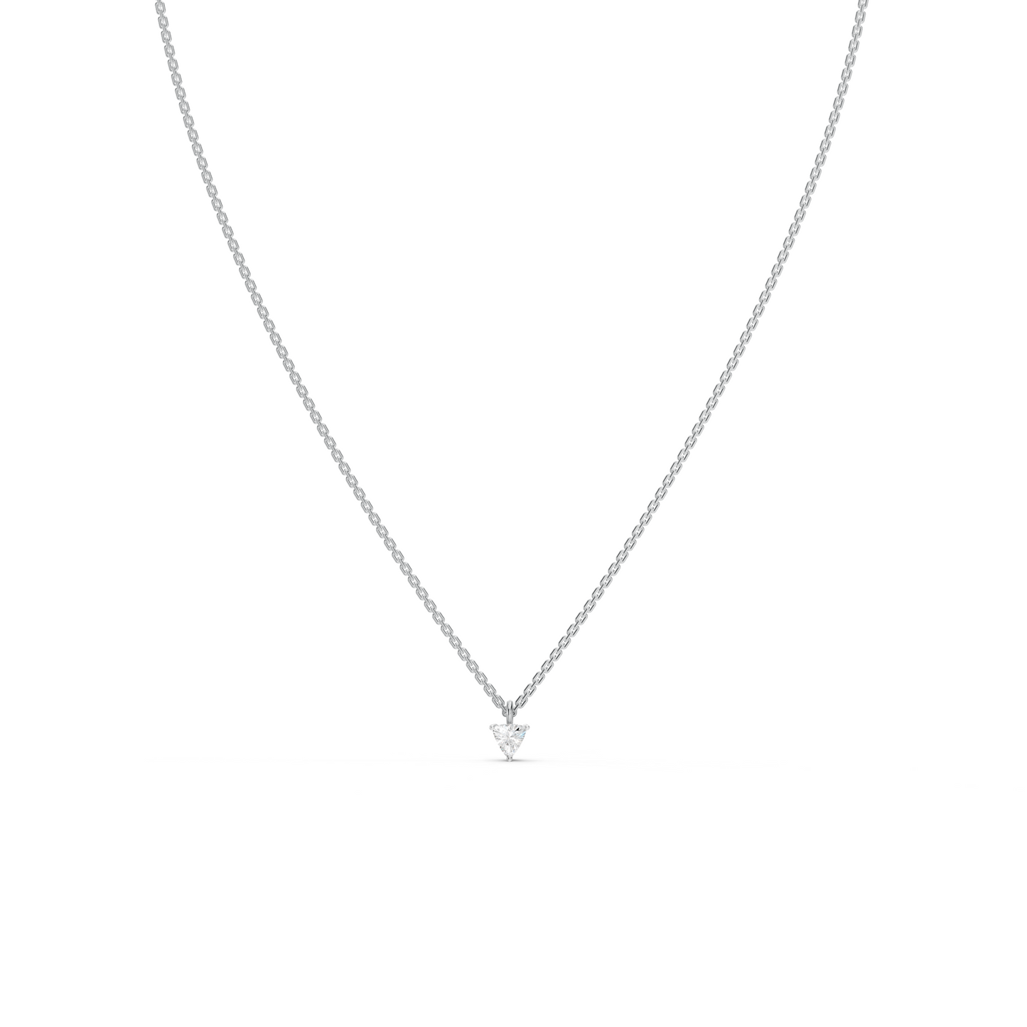 Collier solitaire taille trillion