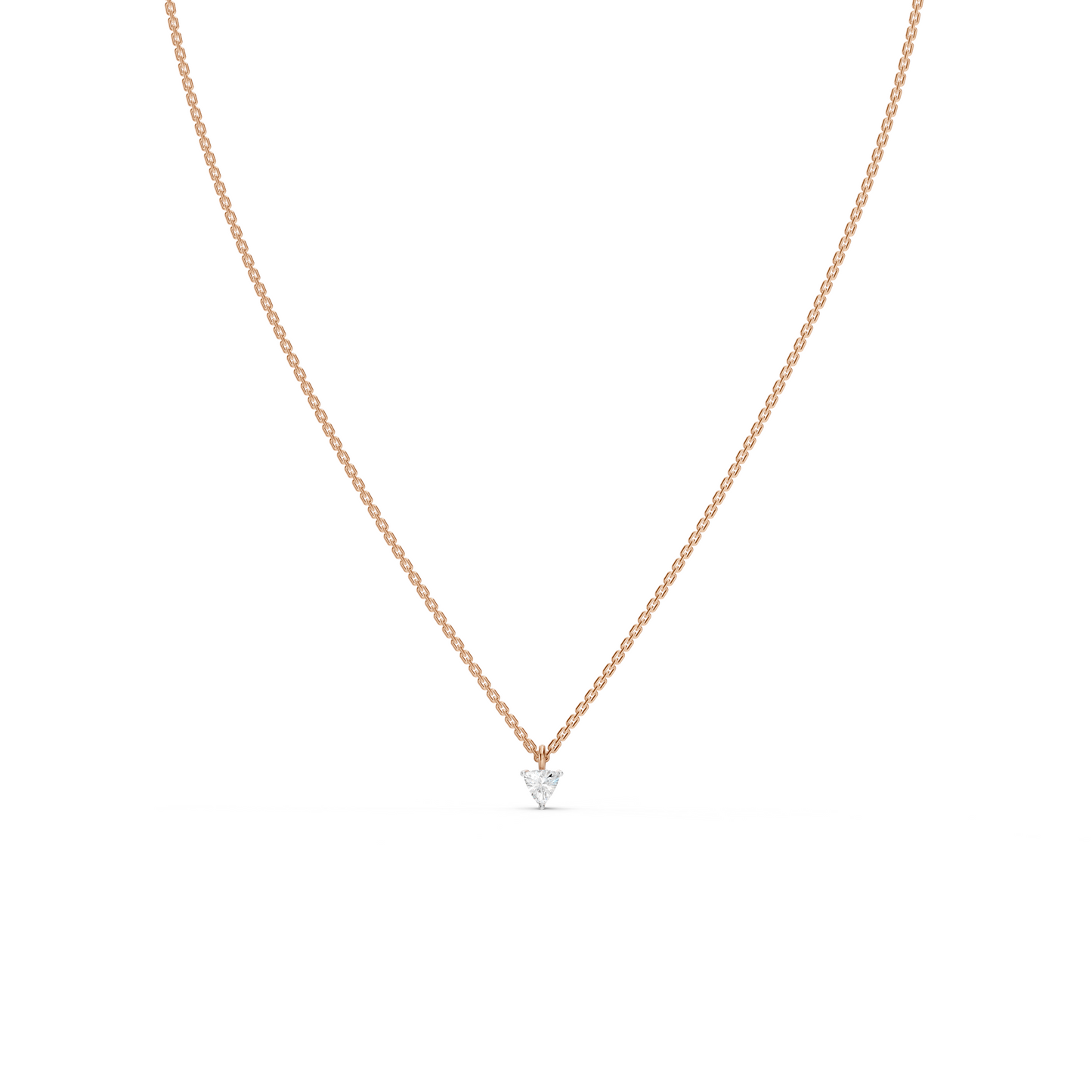 Collier solitaire taille trillion