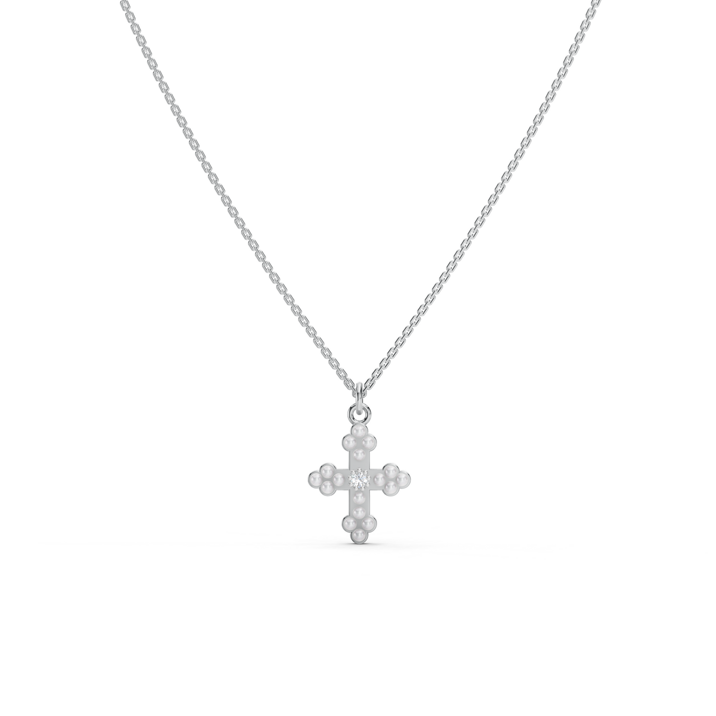 Pearl Cross necklace