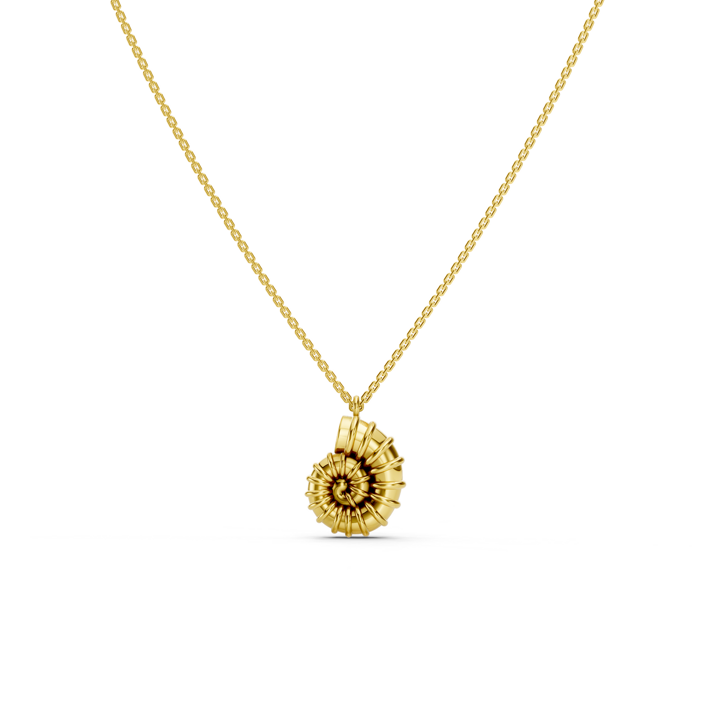 Pendentif coquillage en spirale