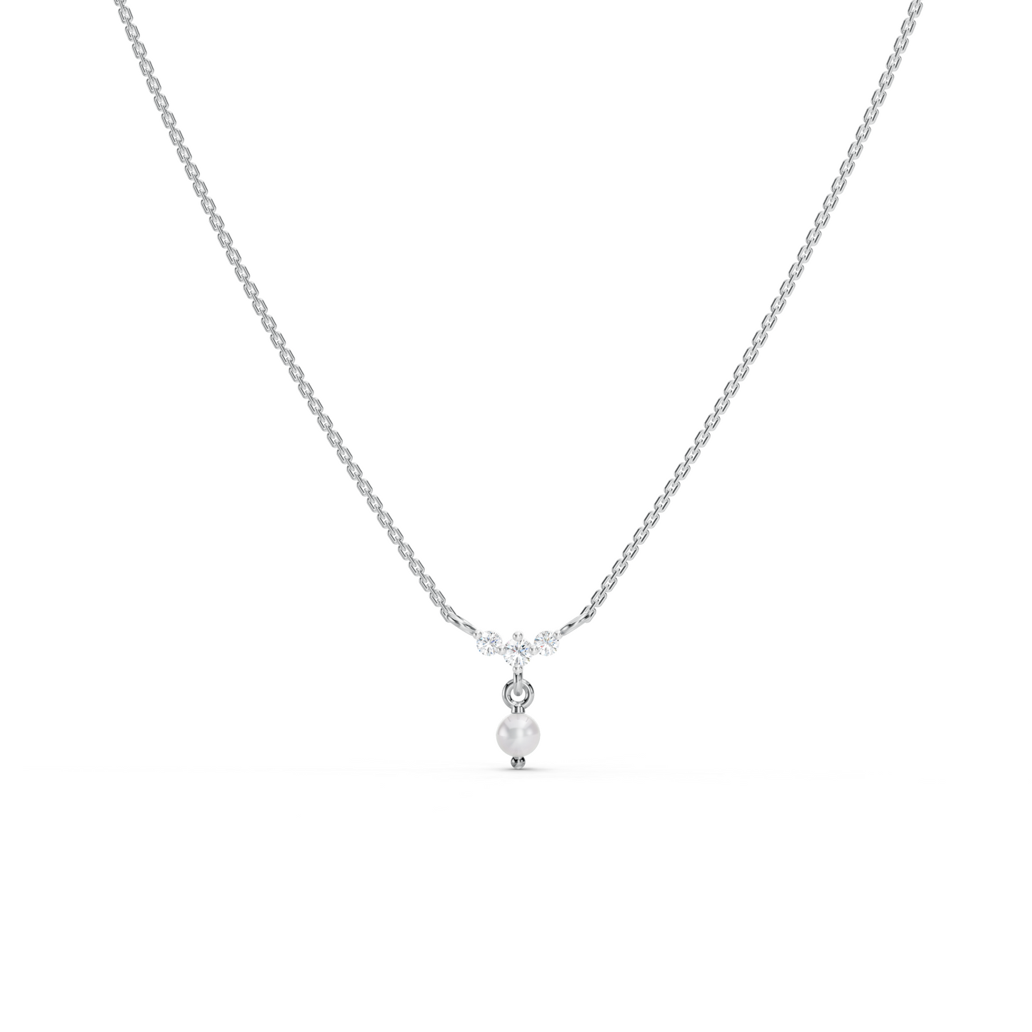 Pearl Drop Mini Curve necklace