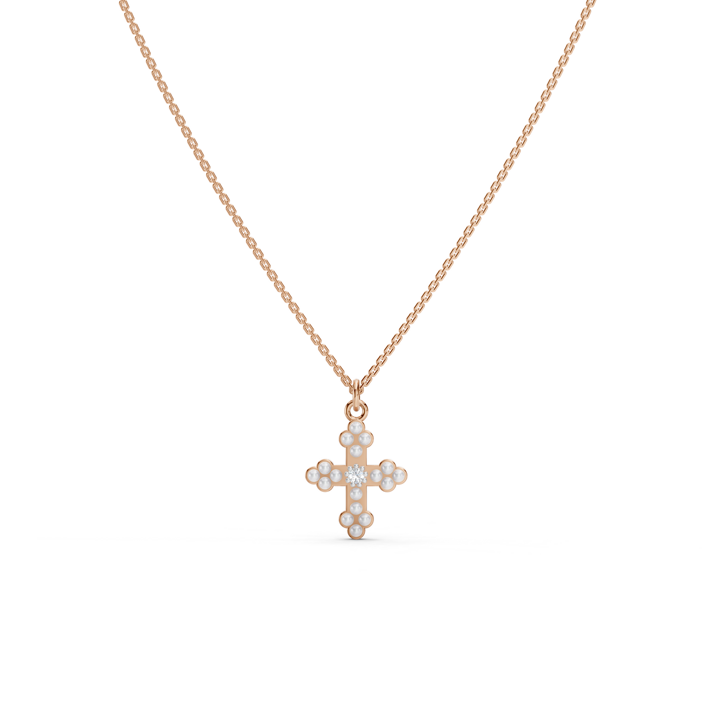Pearl Cross necklace
