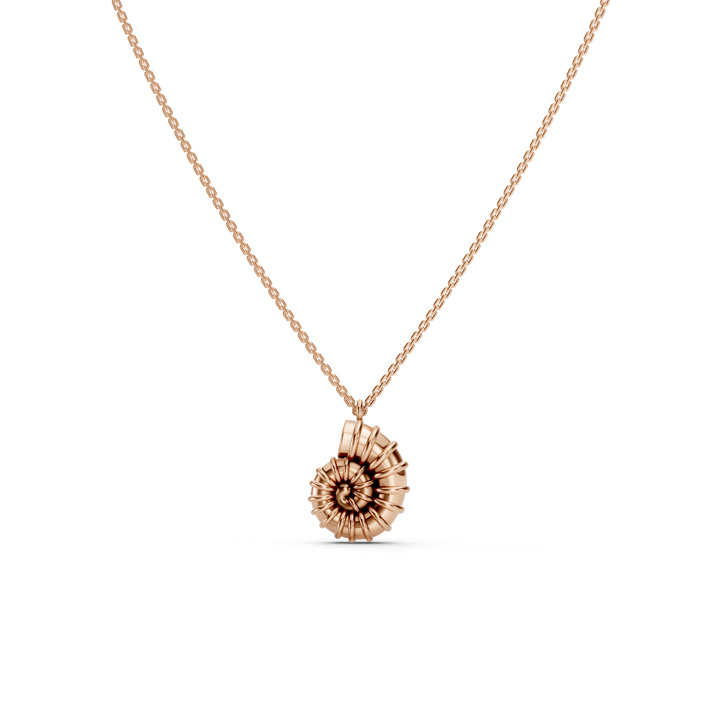 Pendentif coquillage en spirale