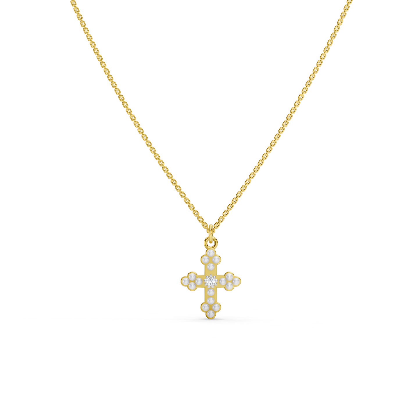 Pearl Cross necklace