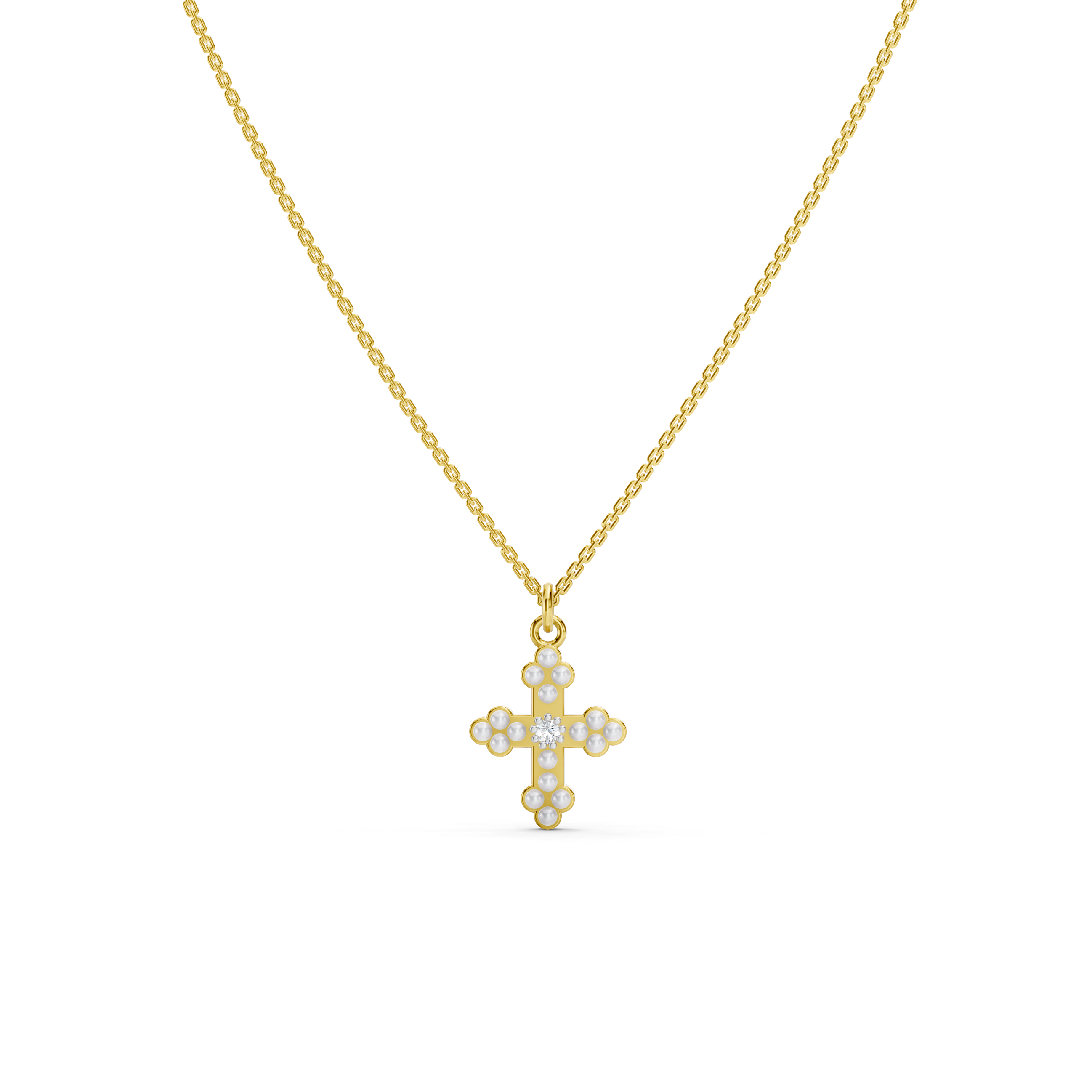 Pearl Cross necklace