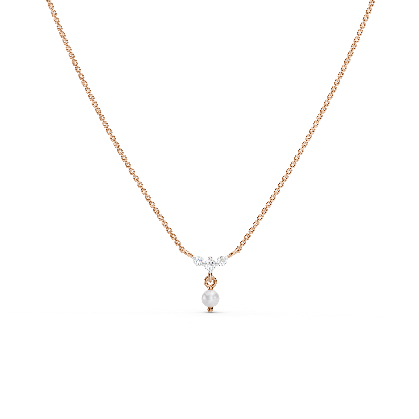 Pearl Drop Mini Curve necklace