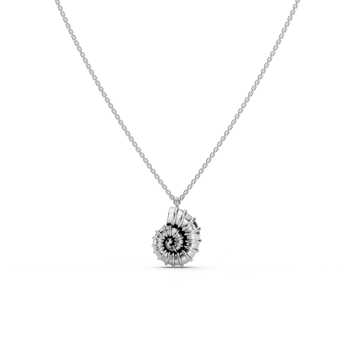 Pendentif coquillage en spirale
