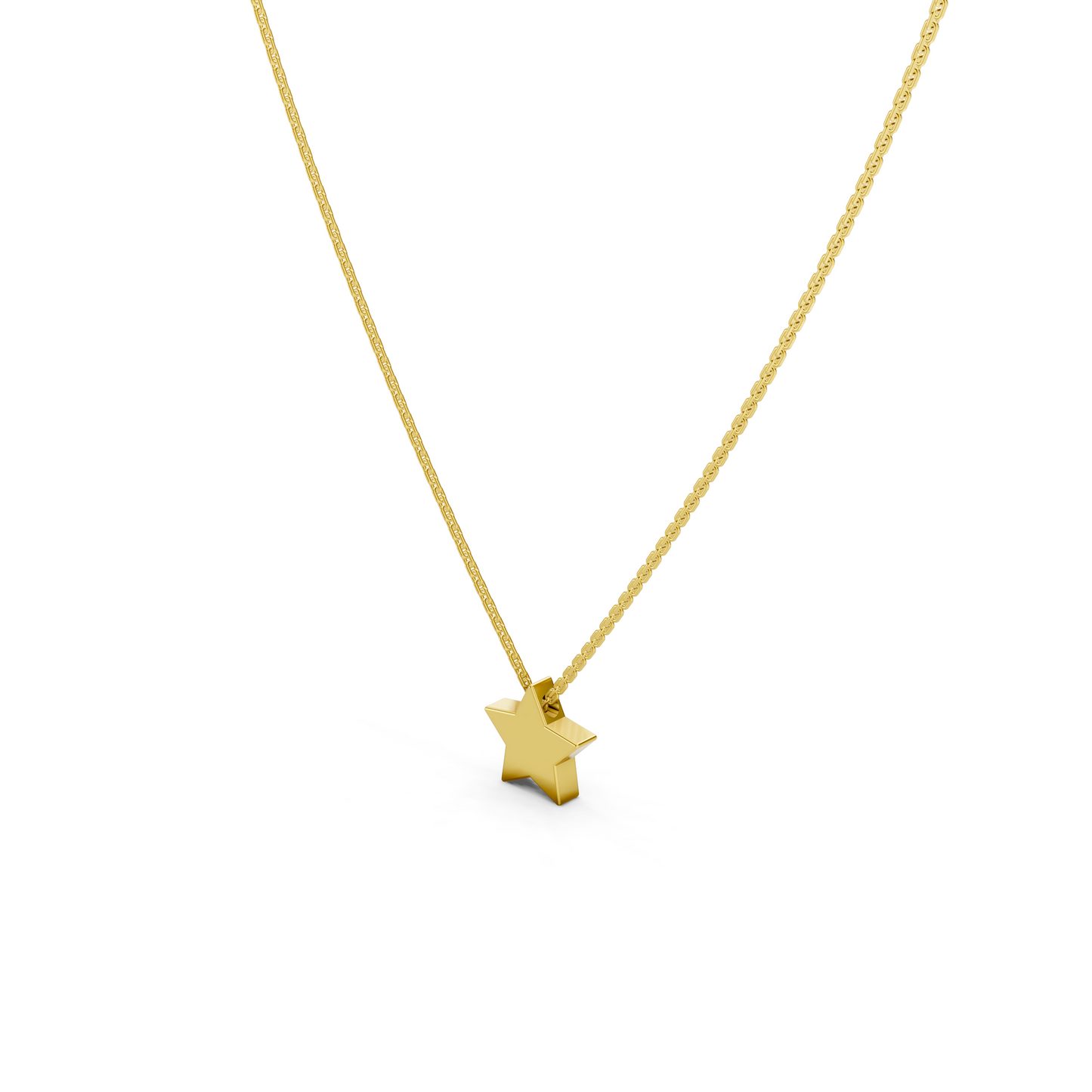 Solid Star Necklace