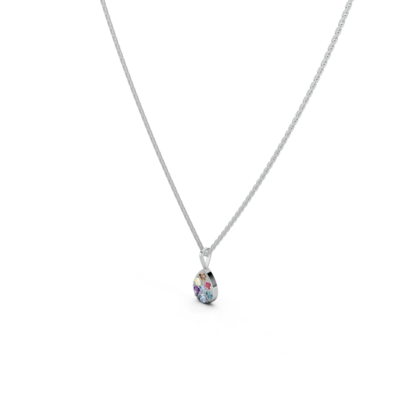 Multicolor Pear Necklace