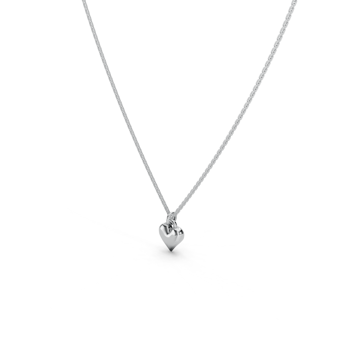 Mini collier cœur massif