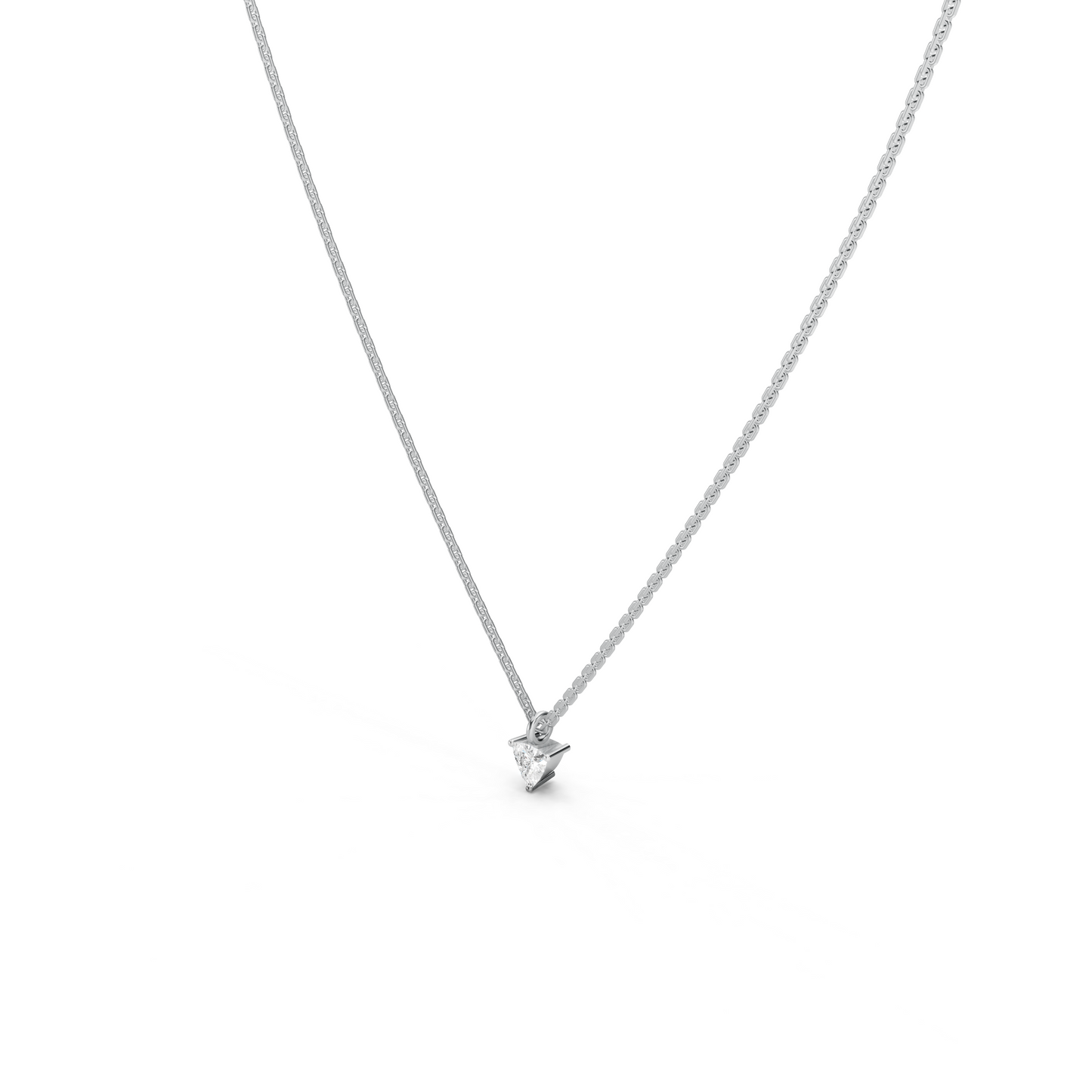 Collier solitaire taille trillion