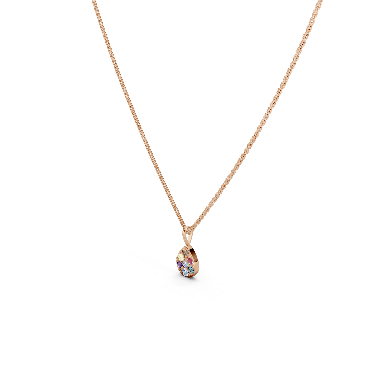 Multicolor Pear Necklace