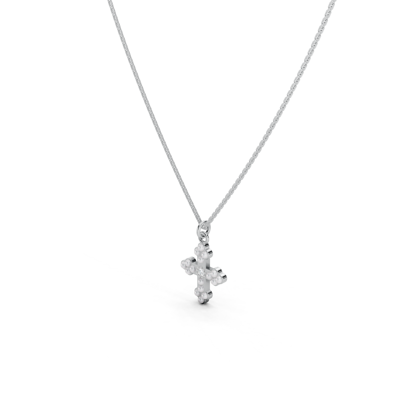 Pearl Cross necklace