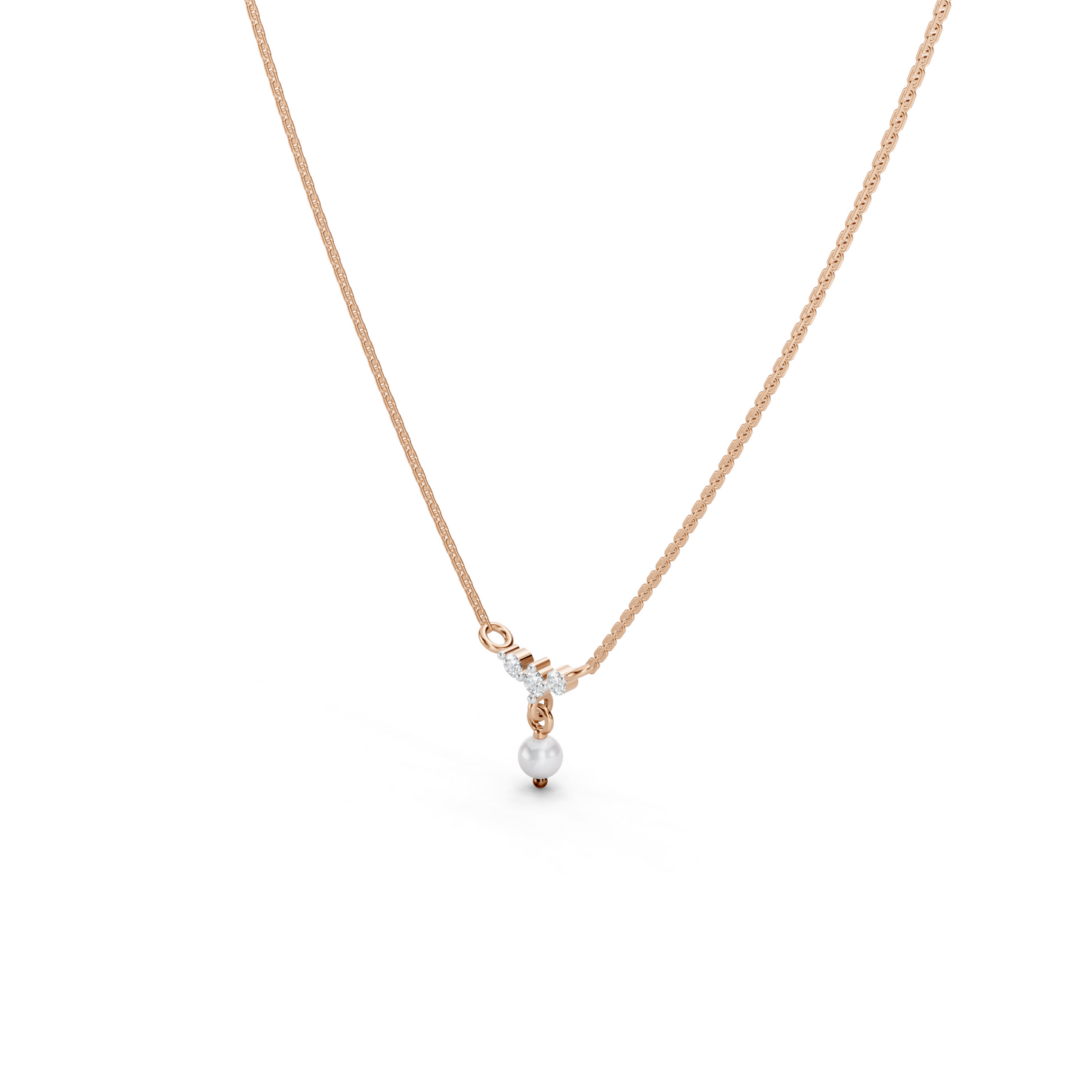 Pearl Drop Mini Curve necklace