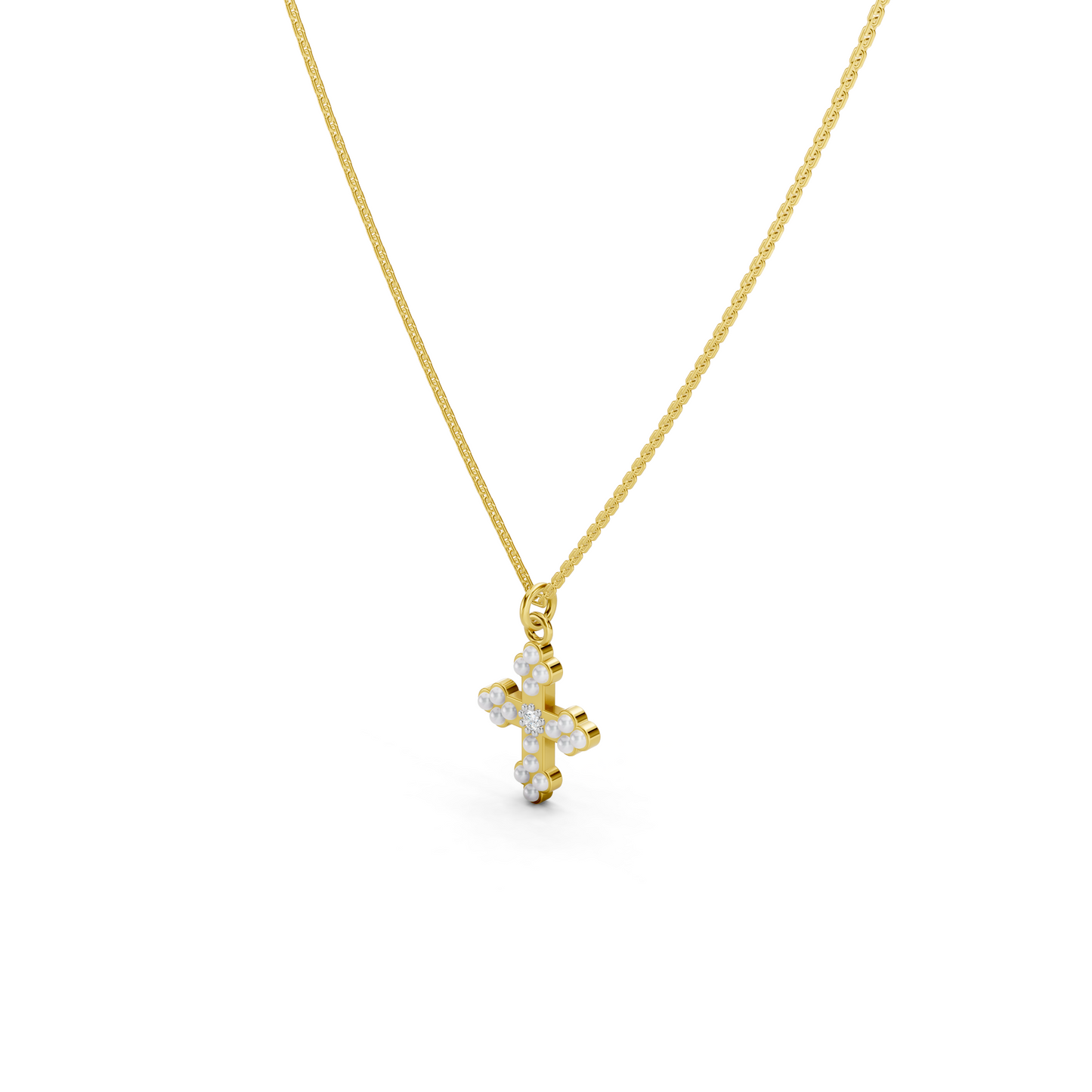 Pearl Cross necklace