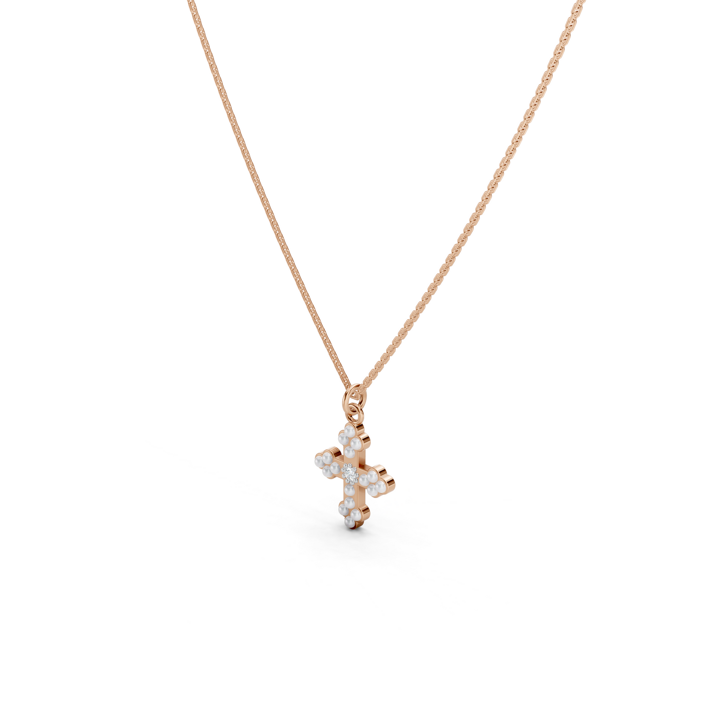 Pearl Cross necklace
