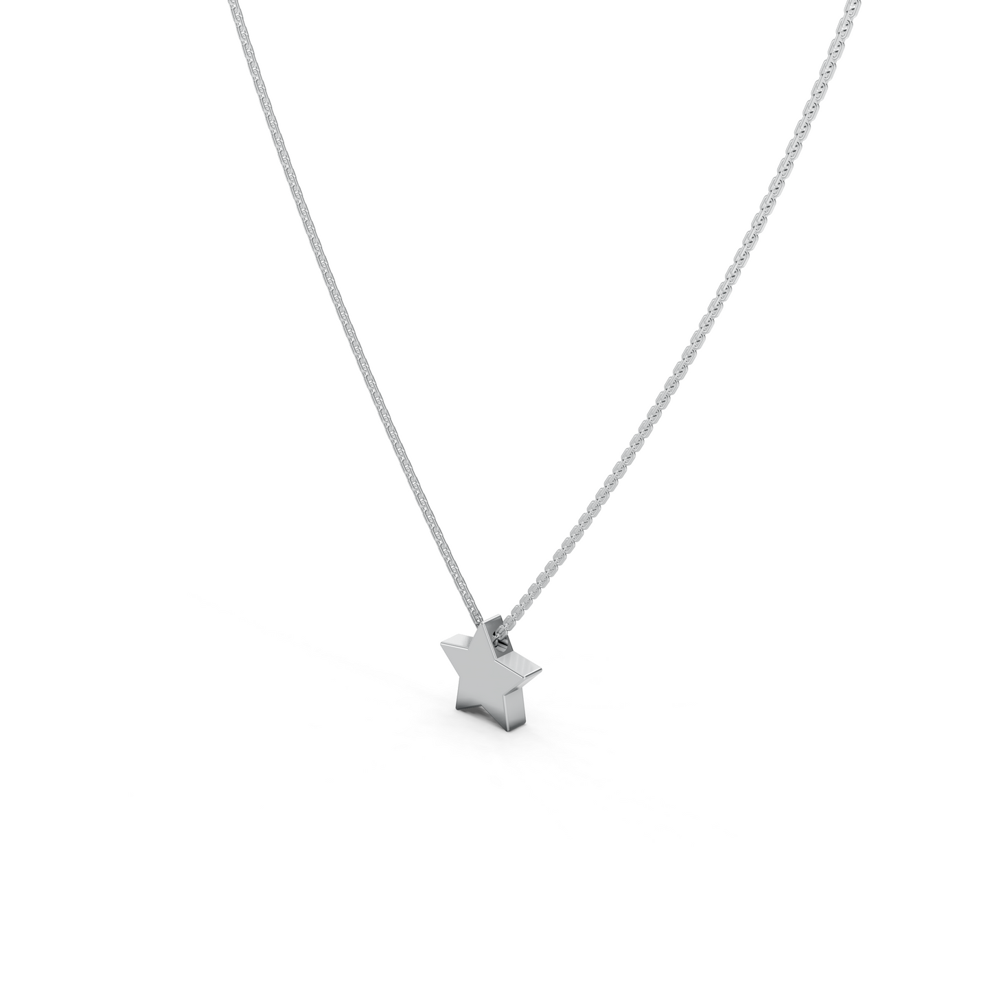 Solid Star Necklace