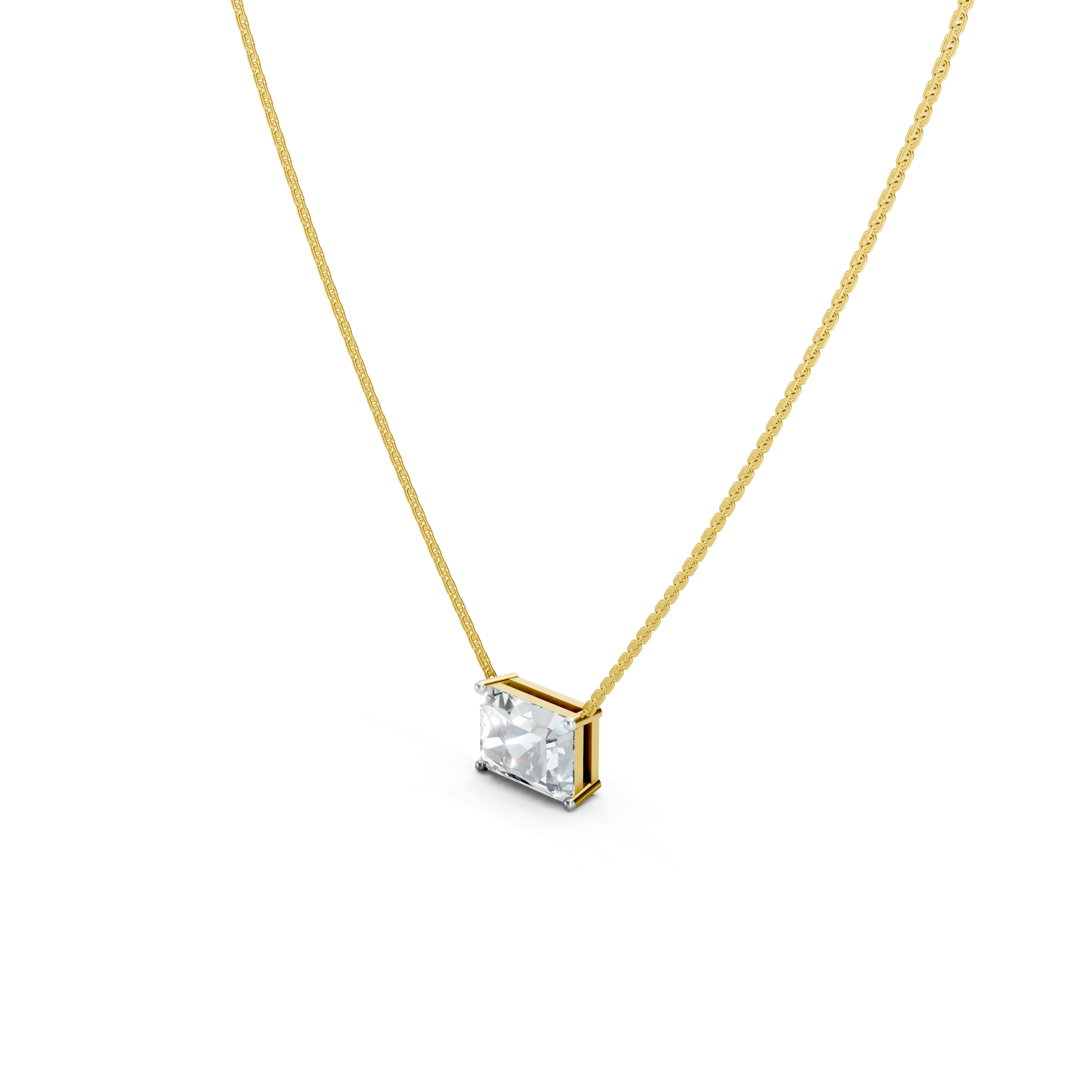 Square pendant Necklace