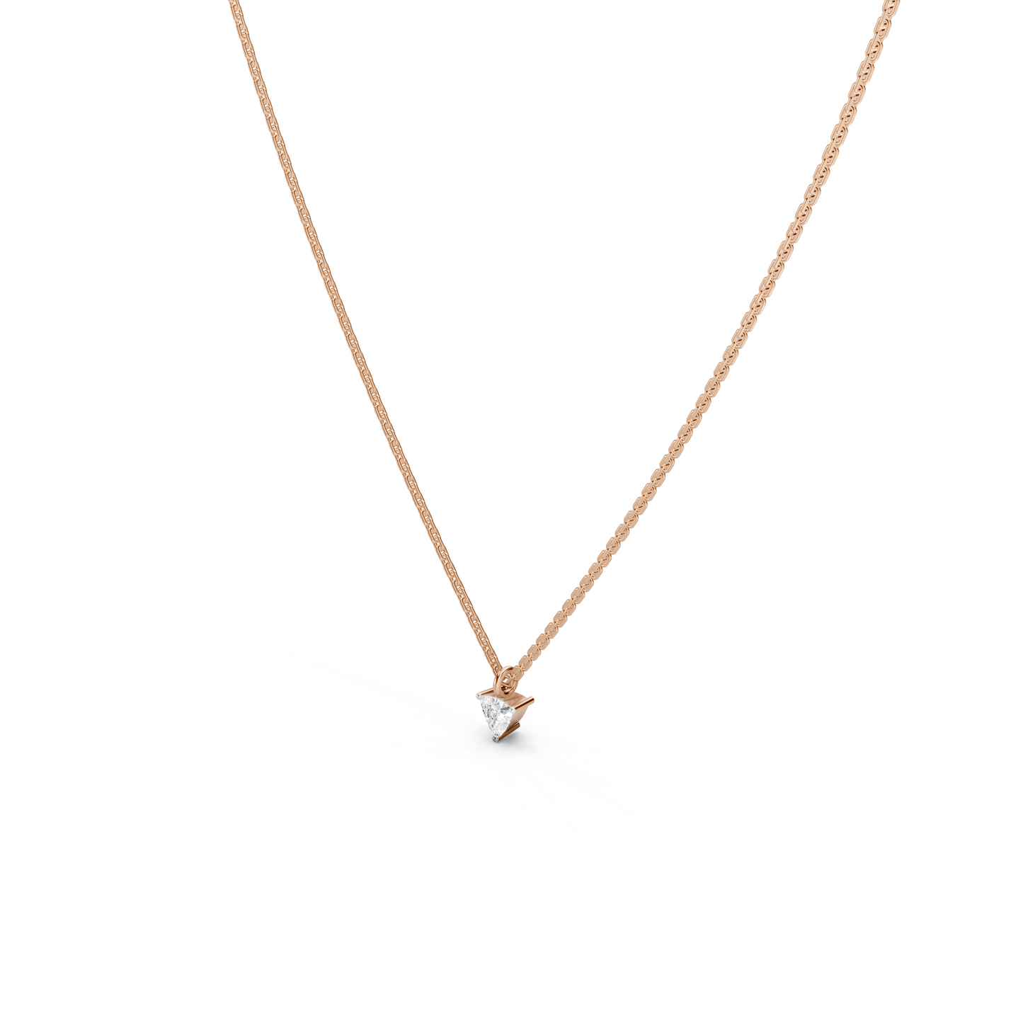 Collier solitaire taille trillion