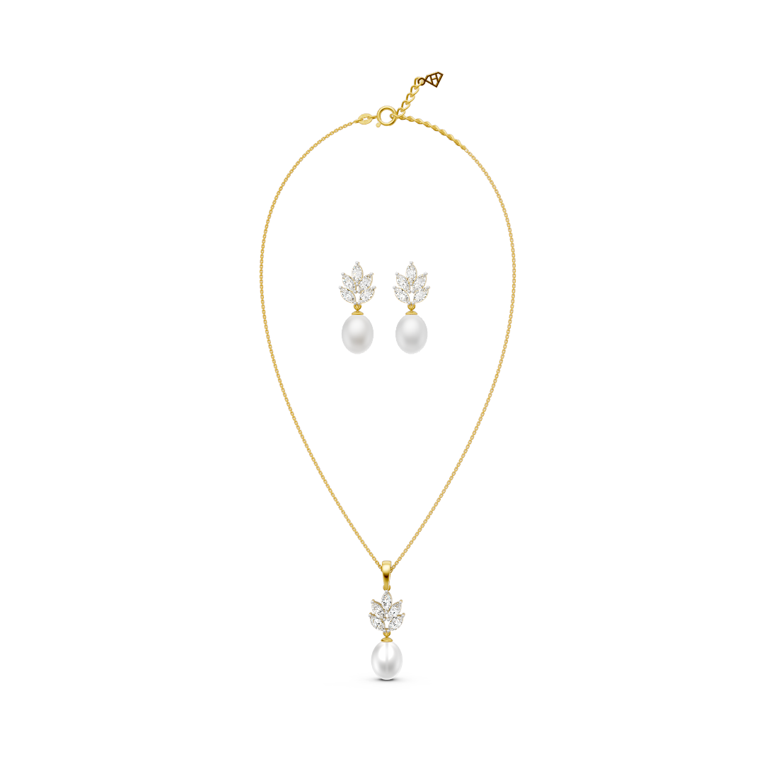 Marquise Pearl Set