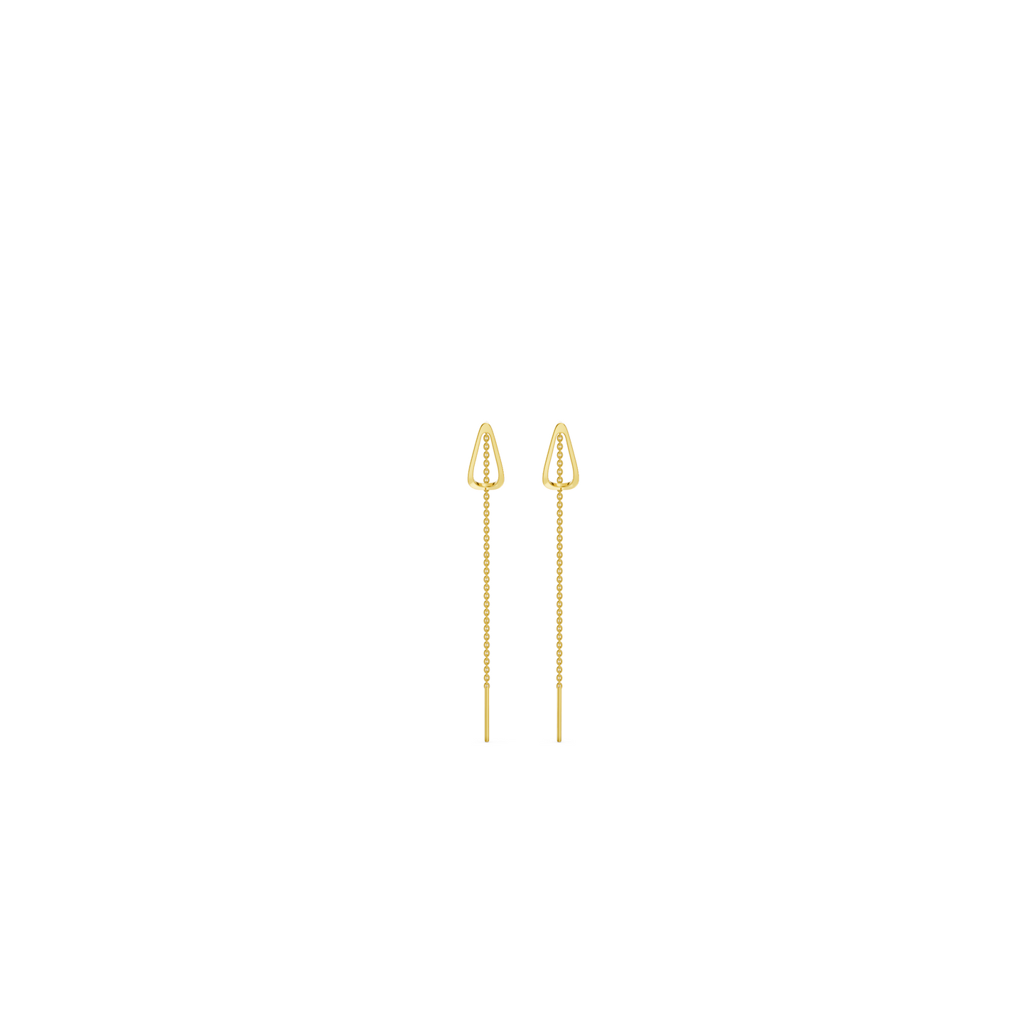Boucles d'oreilles en chaîne en forme de larme