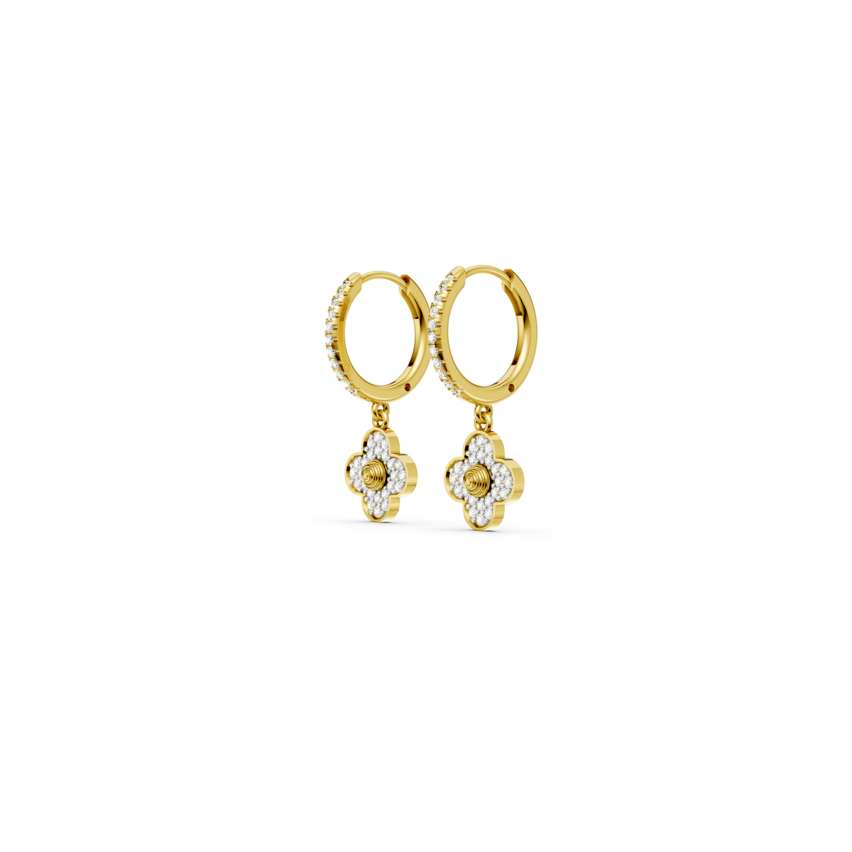 Diamond Alhambra Drop Earring