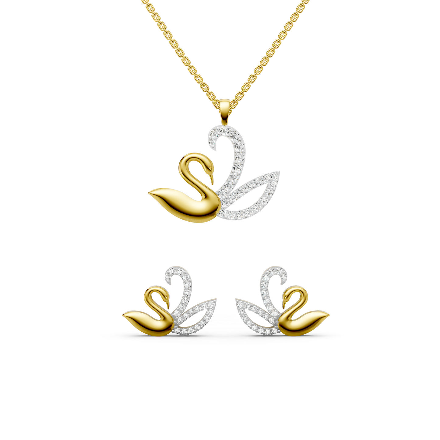 Dual Swan Diamond Set