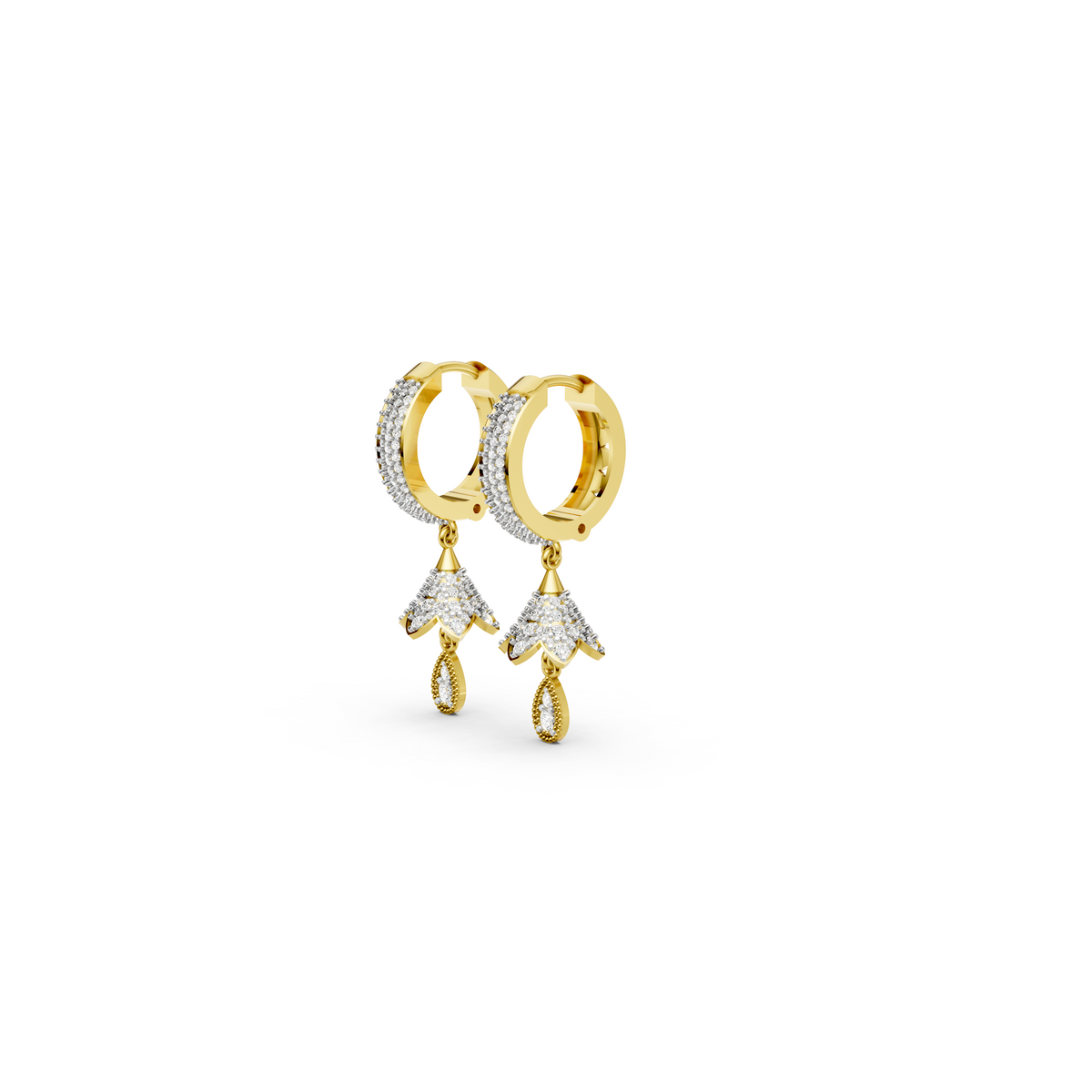 Pear Drop Diamond Jhummka