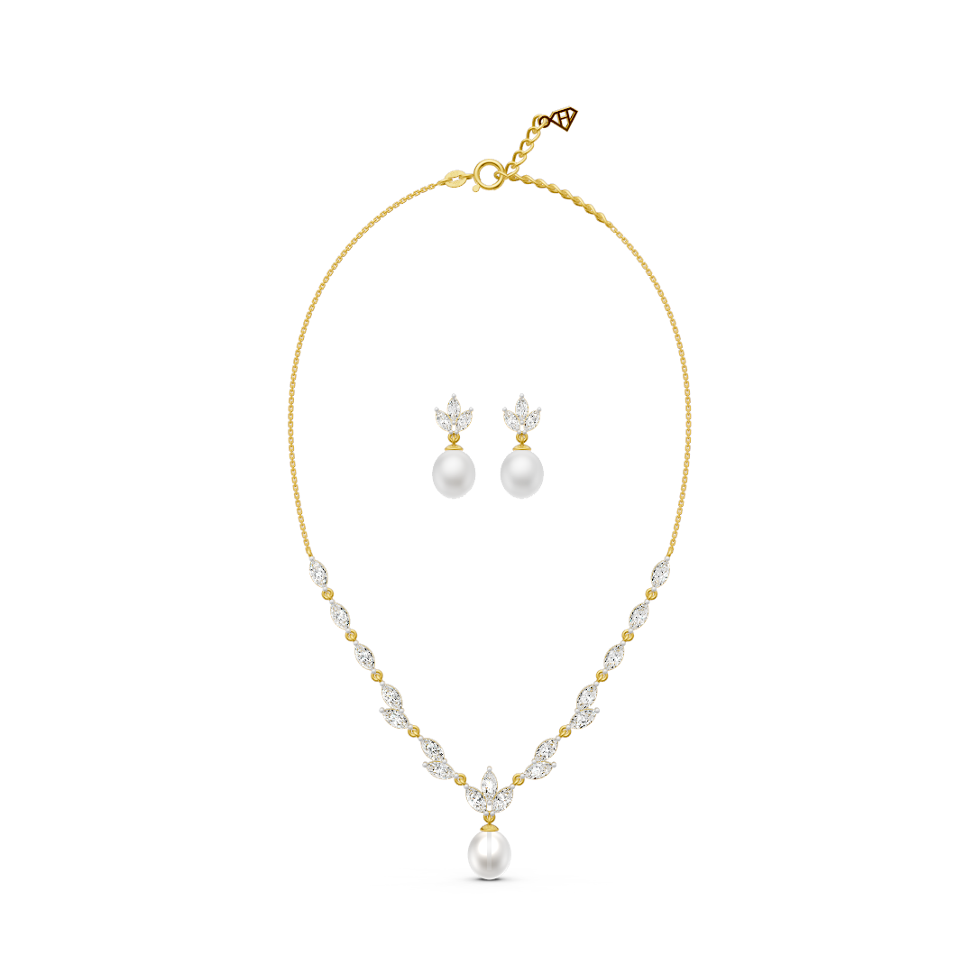 Marquise Pearl Drop Set