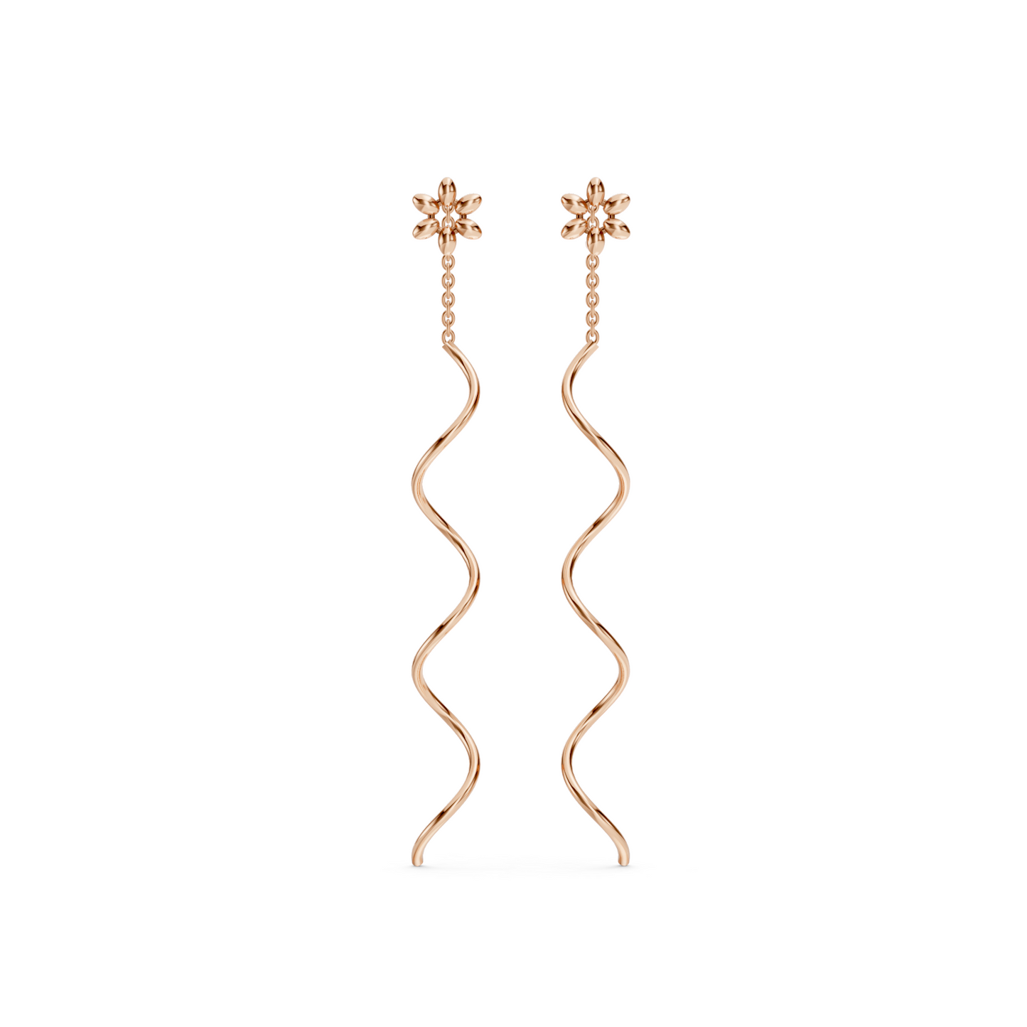 Flower Chain Earrings