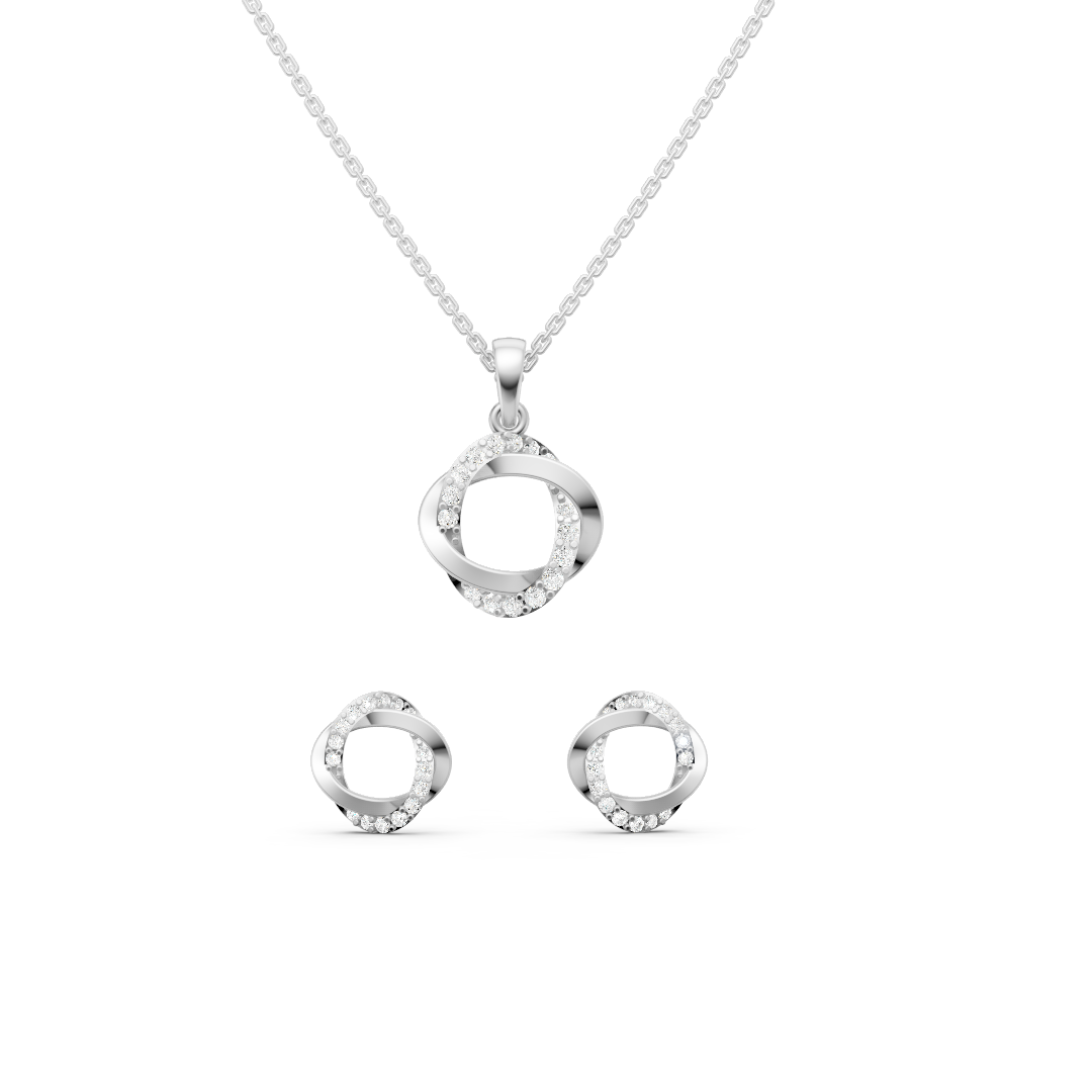 Twisted Round diamond set