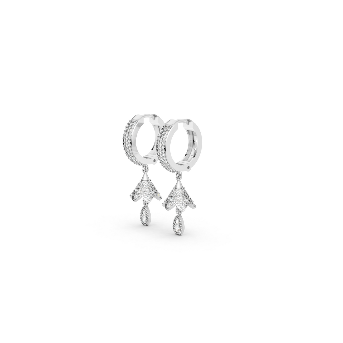 Pear Drop Diamond Jhummka