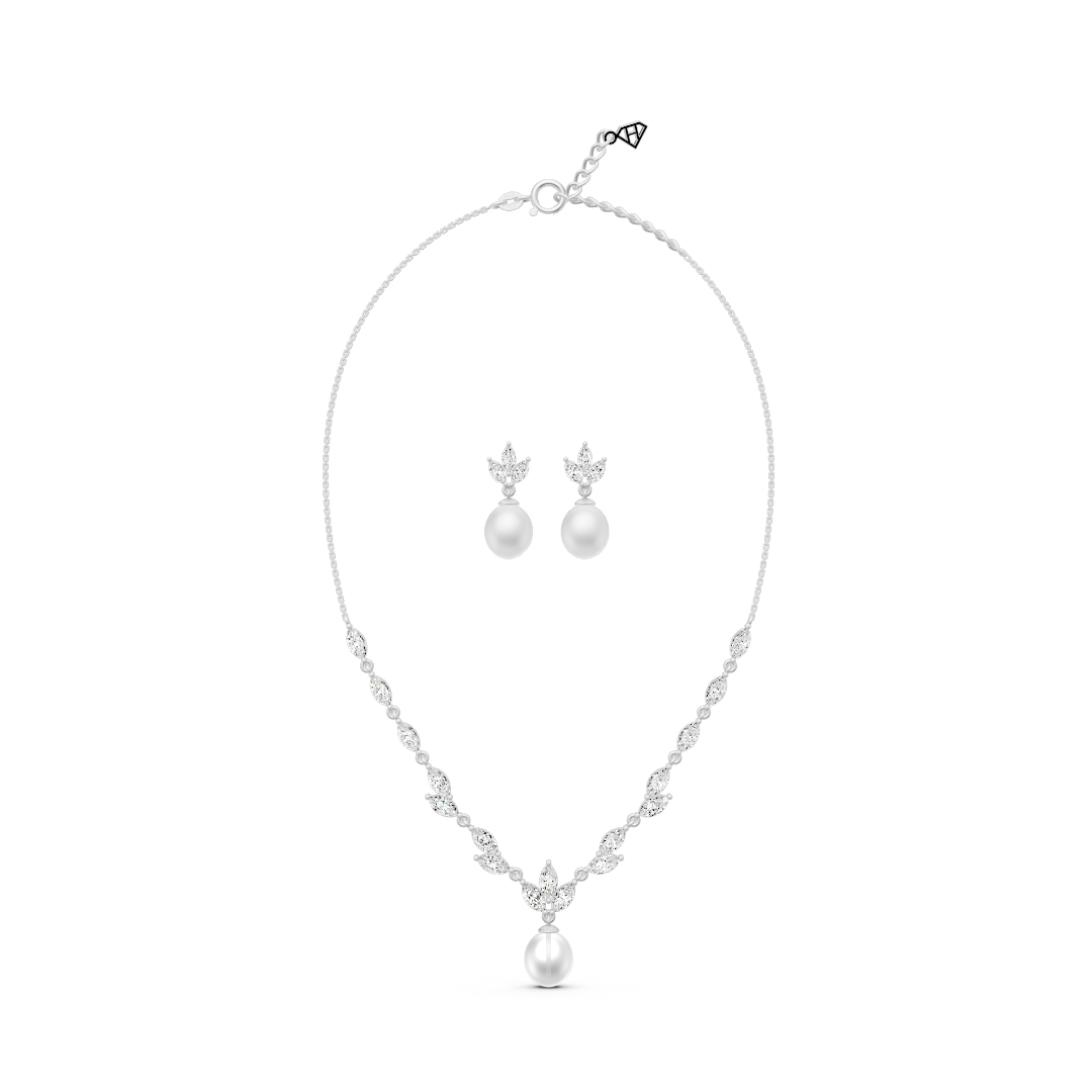 Marquise Pearl Drop Set